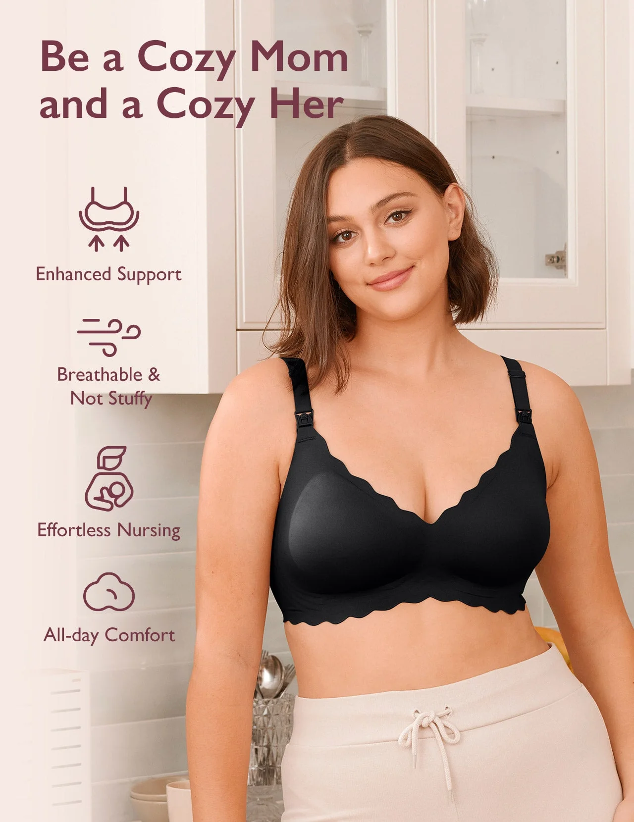 Pack Soutien-gorge M9 : Tire-lait mains libres M9 et Soutien-gorge d’allaitement CoolFit — Ultra extensible - Image 11
