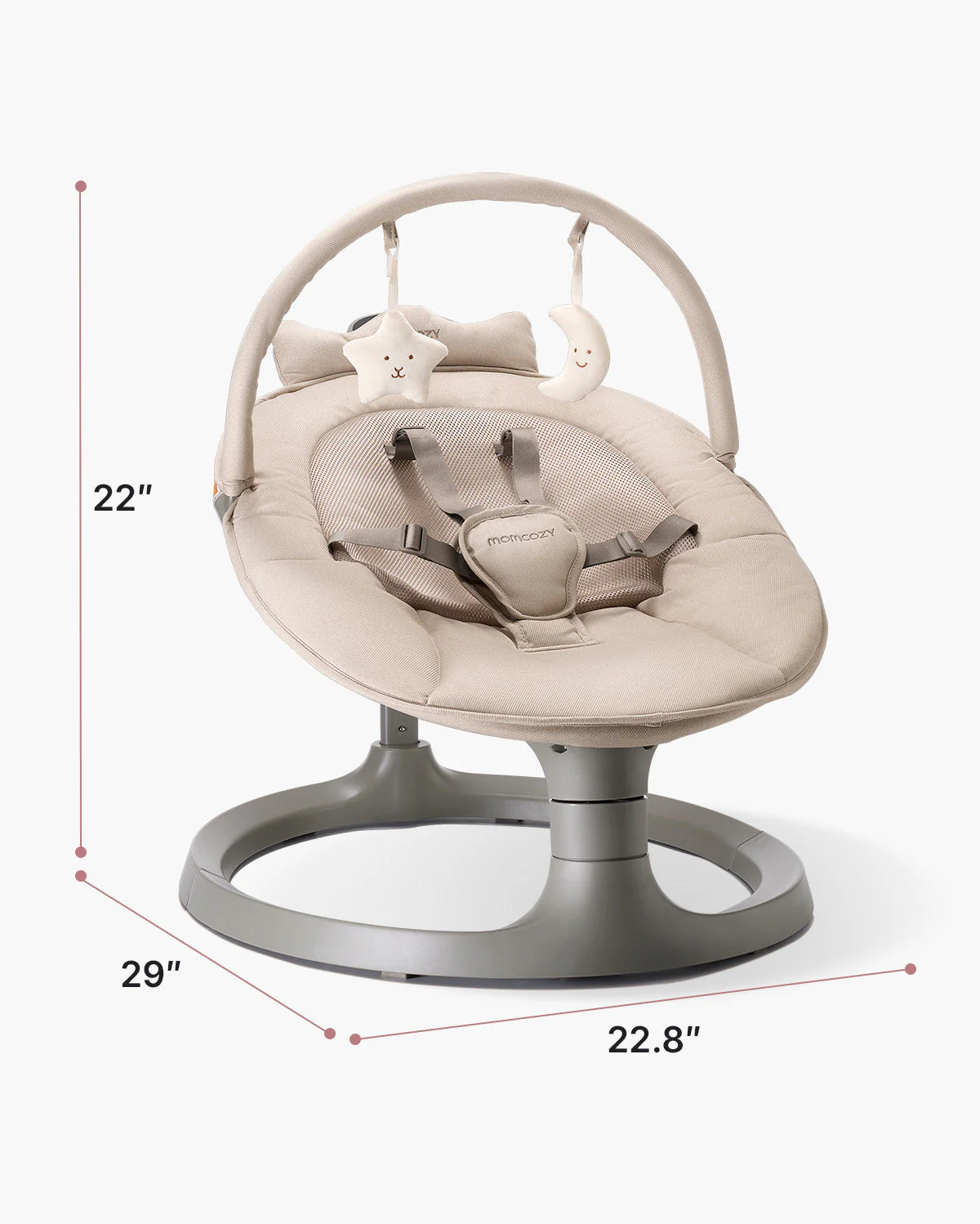 Balancelle électrique pour bébé 2-en-1 Momcozy - Image 11