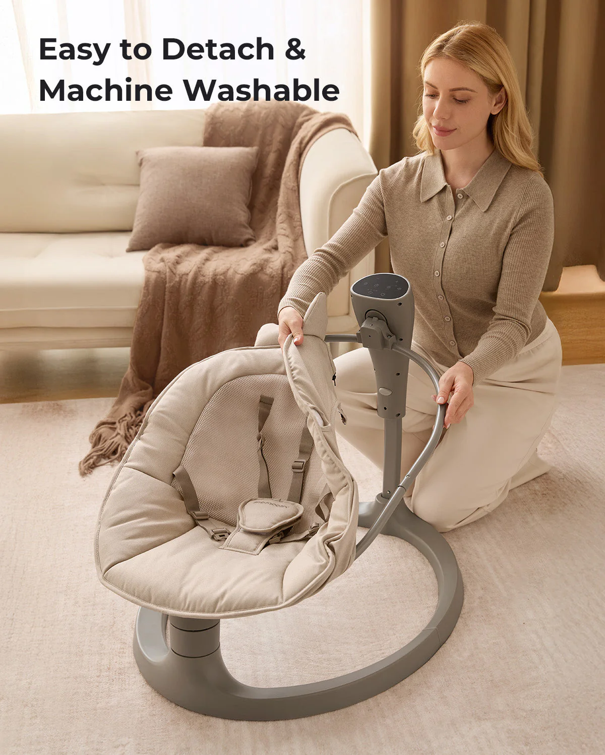 Balancelle électrique pour bébé 2-en-1 Momcozy - Image 7