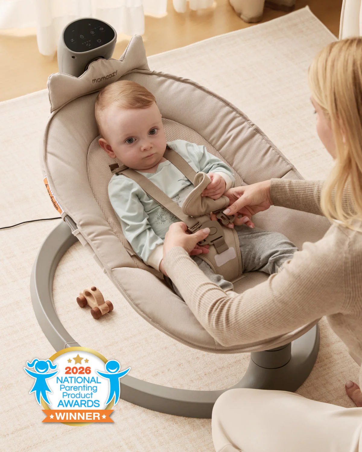 Balancelle électrique pour bébé 2-en-1 Momcozy - Image 8