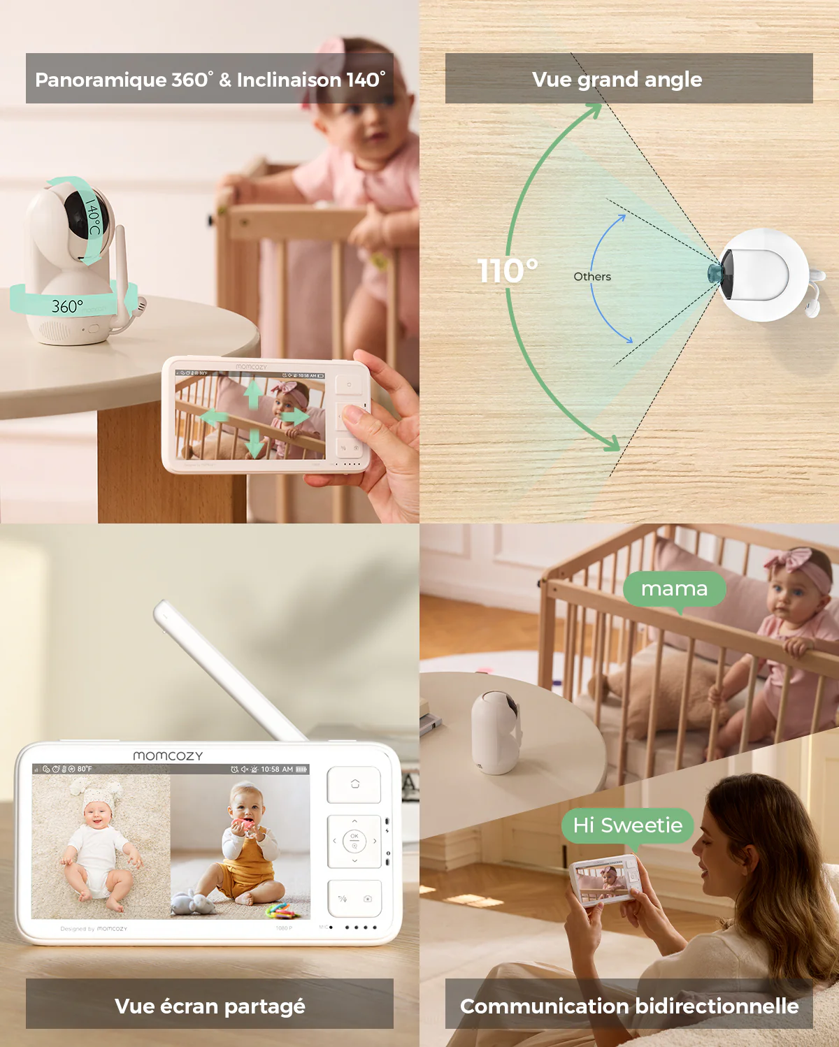 Moniteur vidéo Momcozy 5.5'' Full HD - BM03 - Image 19