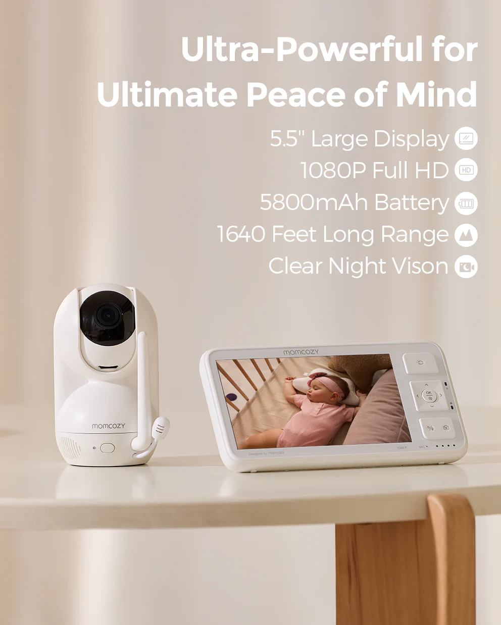 Moniteur vidéo Momcozy 5.5'' Full HD - BM03 - Image 2