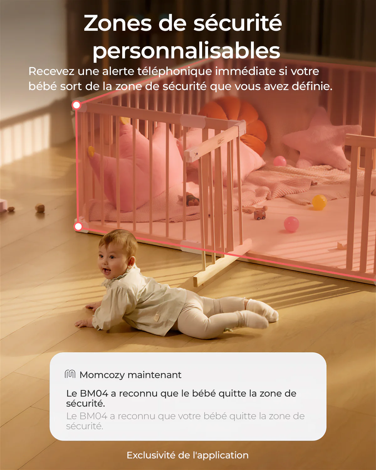 Moniteur bébé intelligent Momcozy 5 pouces double mode avec 2 caméras – BM04 - Image 4