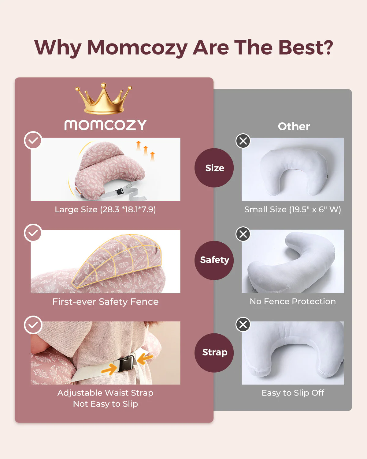 Oreiller d'allaitement original de Momcozy - Image 11