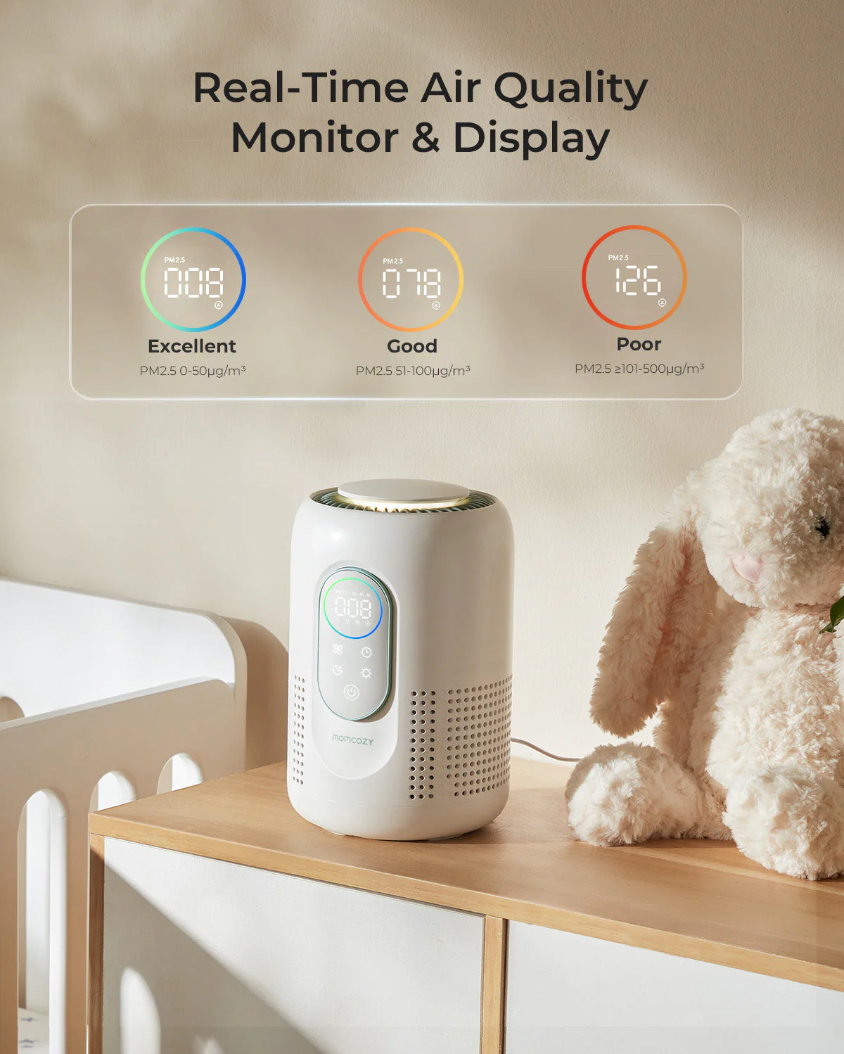 Purificateur d’air pour bébé Momcozy CozyBreath - Image 4