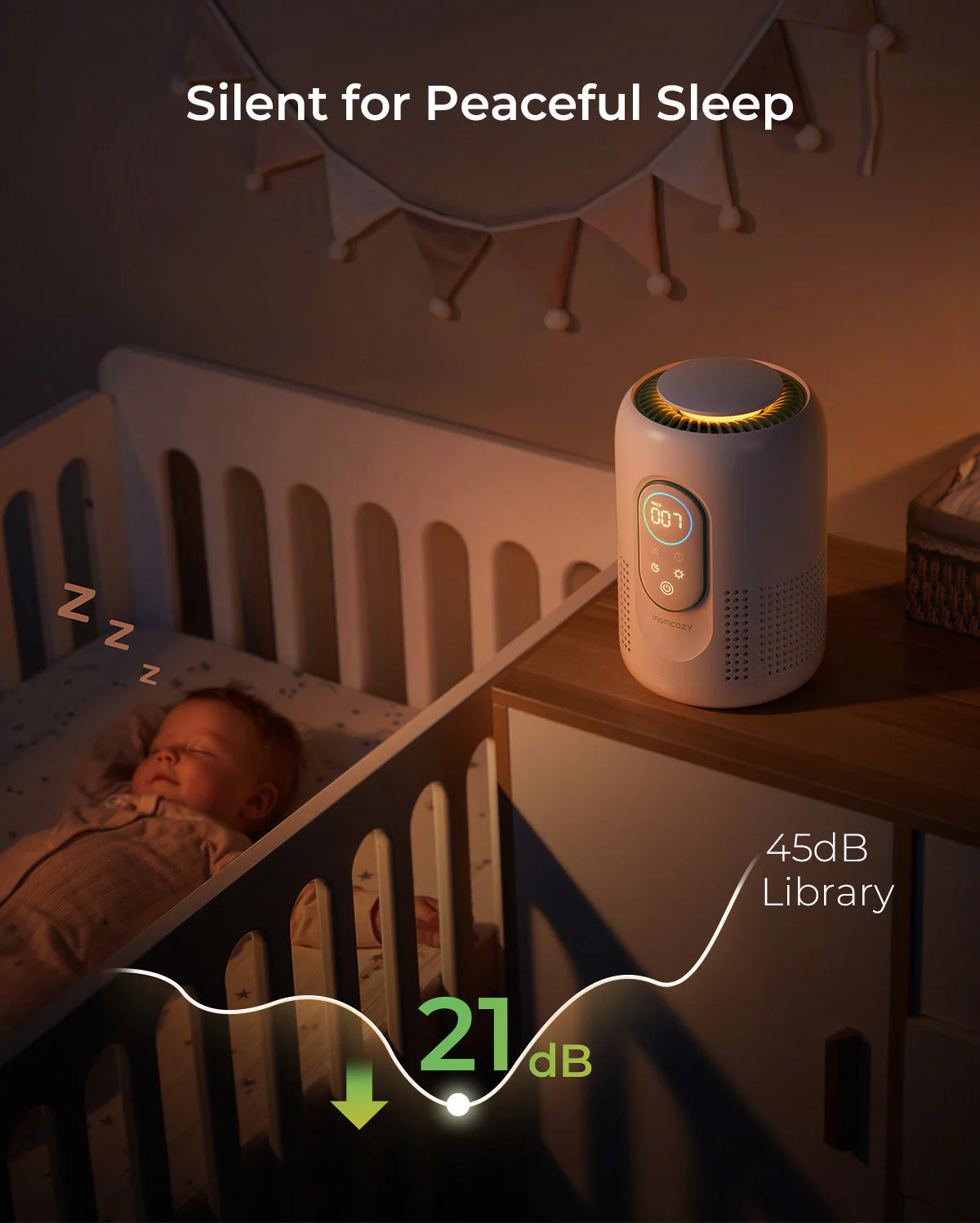 Purificateur d’air pour bébé Momcozy CozyBreath - Image 7