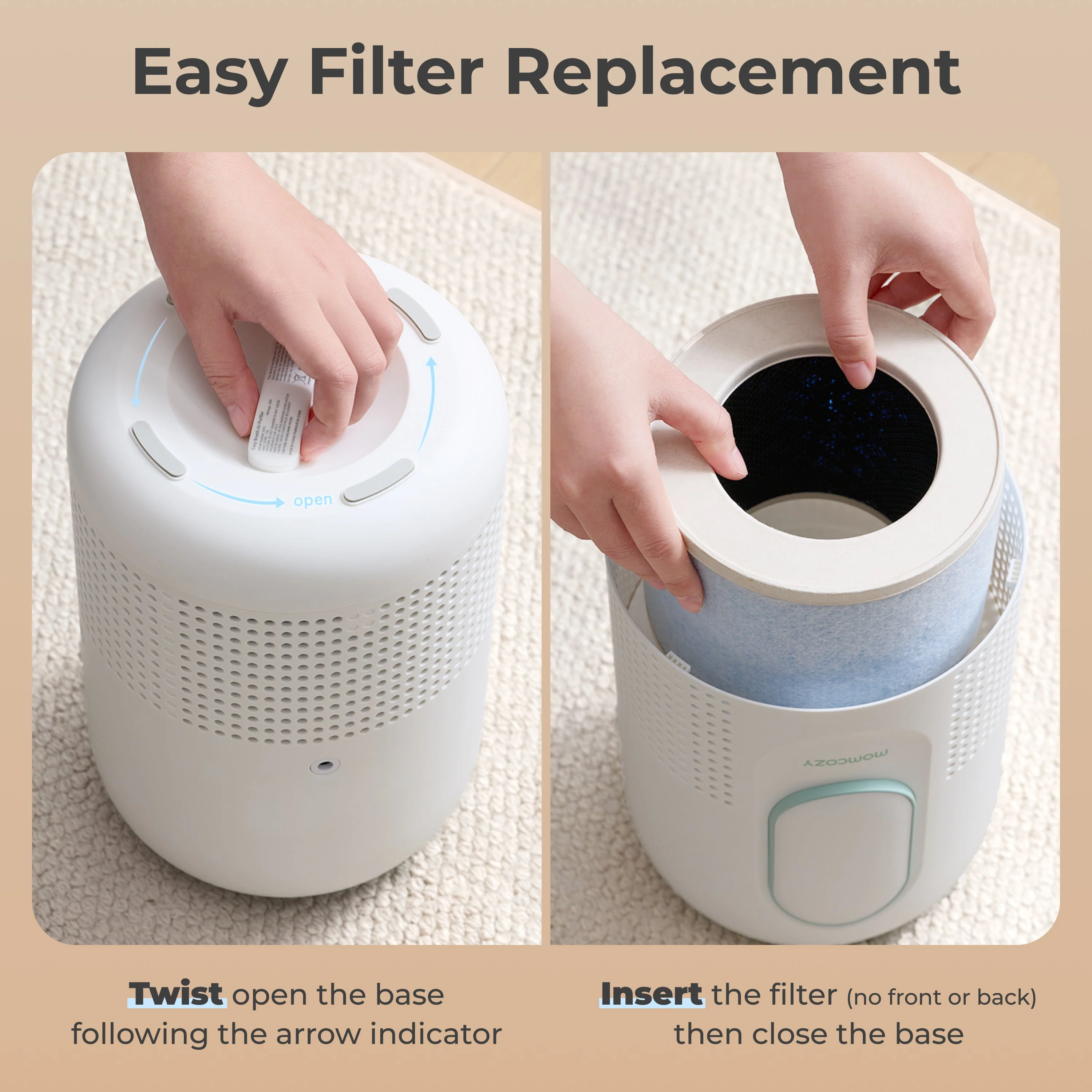 Filtre de remplacement pour purificateur d’air pour bébé Momcozy - Image 5