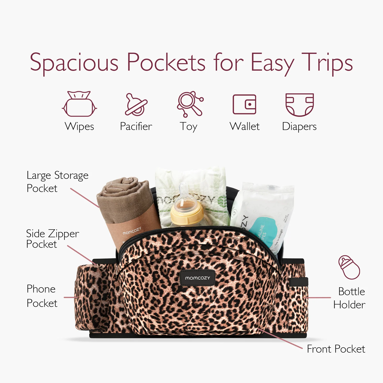 Porte-bébé Momcozy Wander360 à hanche - Image 21