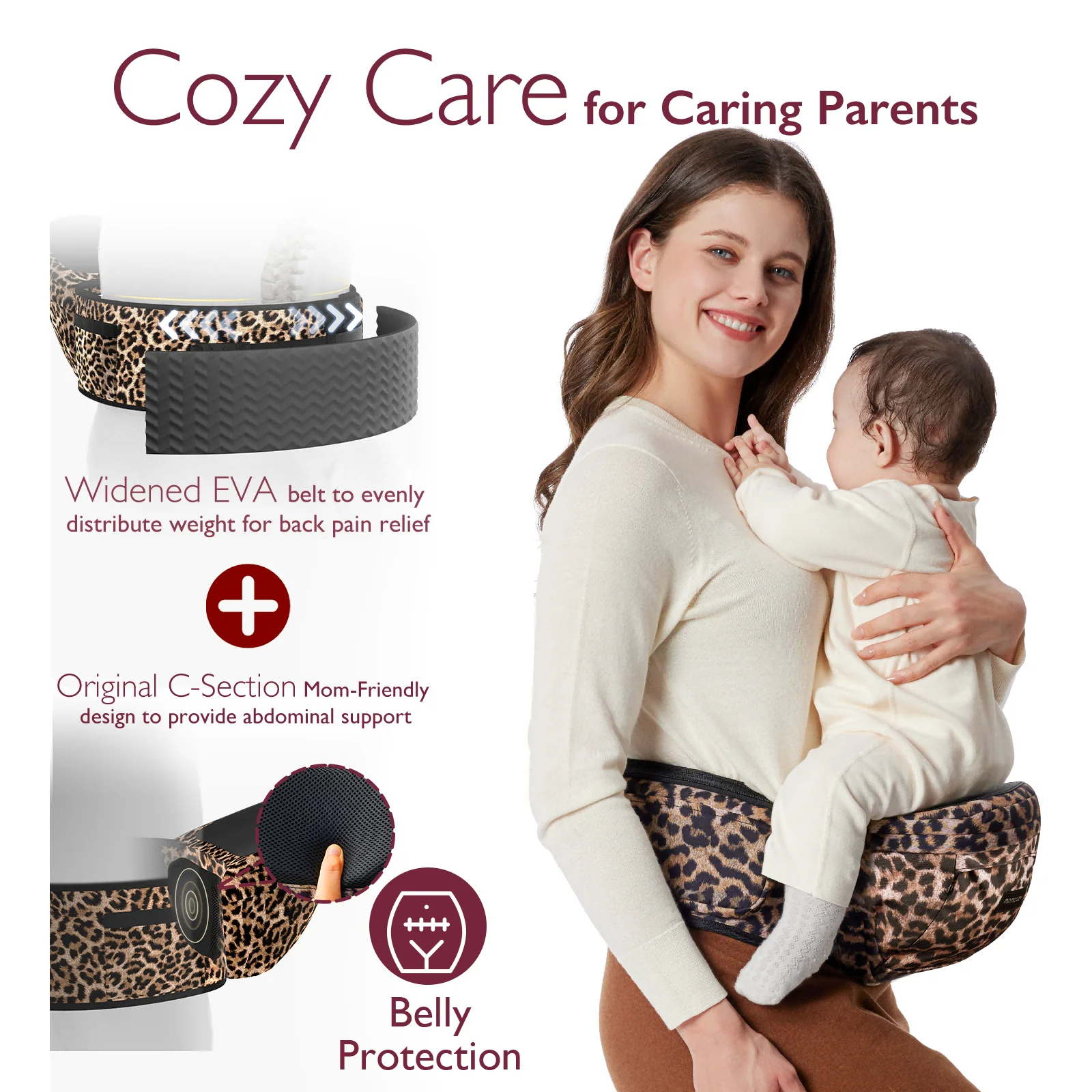 Porte-bébé Momcozy Wander360 à hanche - Image 26