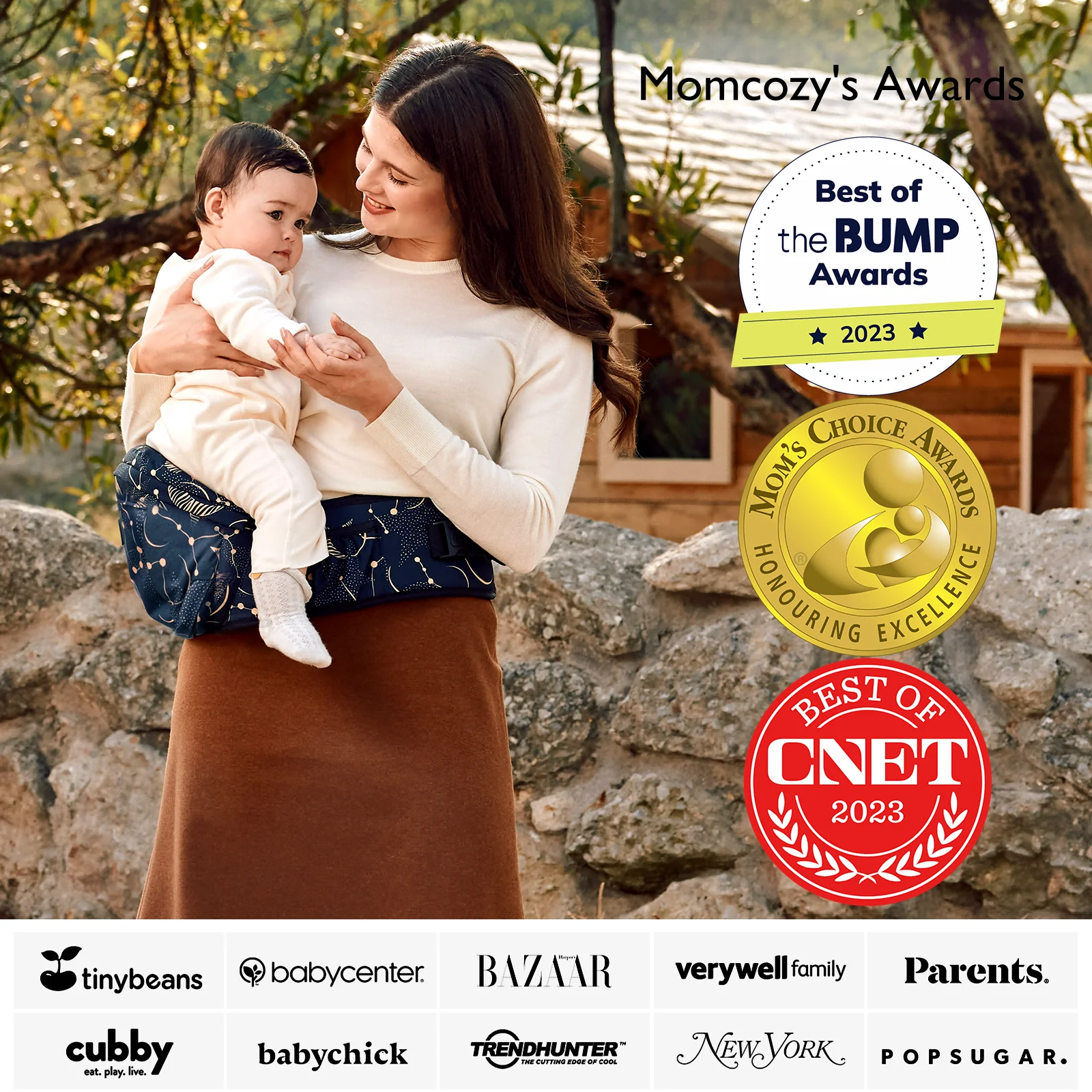 Porte-bébé Momcozy Wander360 à hanche - Image 35