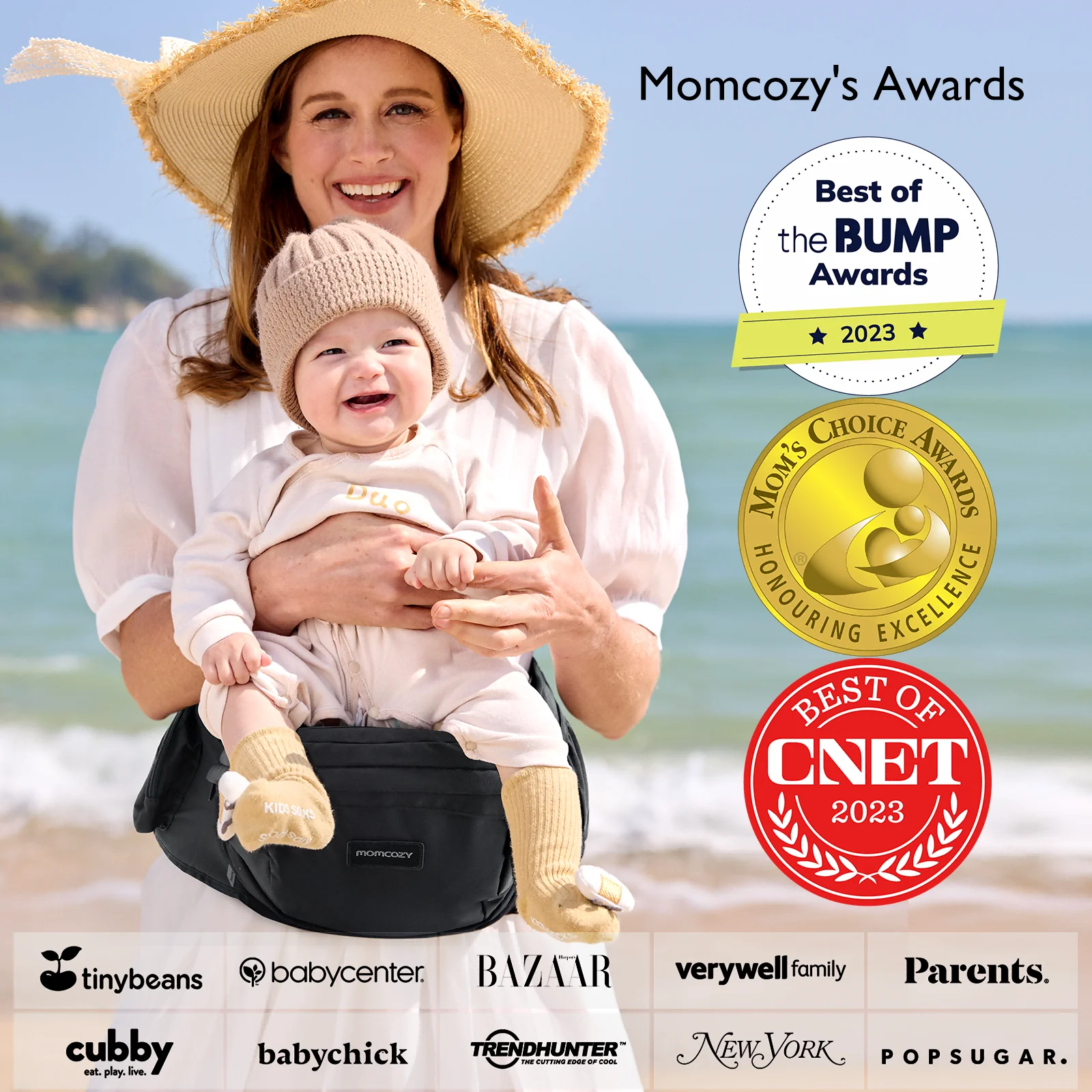 Porte-bébé Momcozy Wander360 à hanche - Image 8