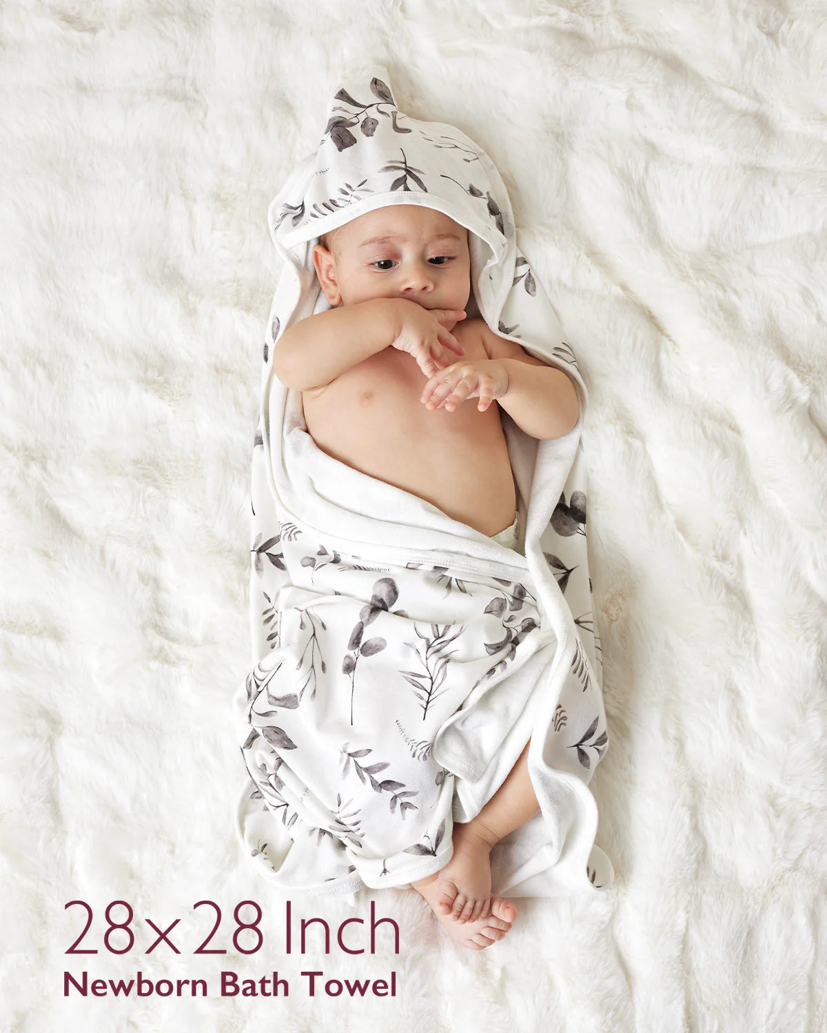 Lot de 2 serviettes à capuche pour bébé – Douche Nouveau-né - Image 12