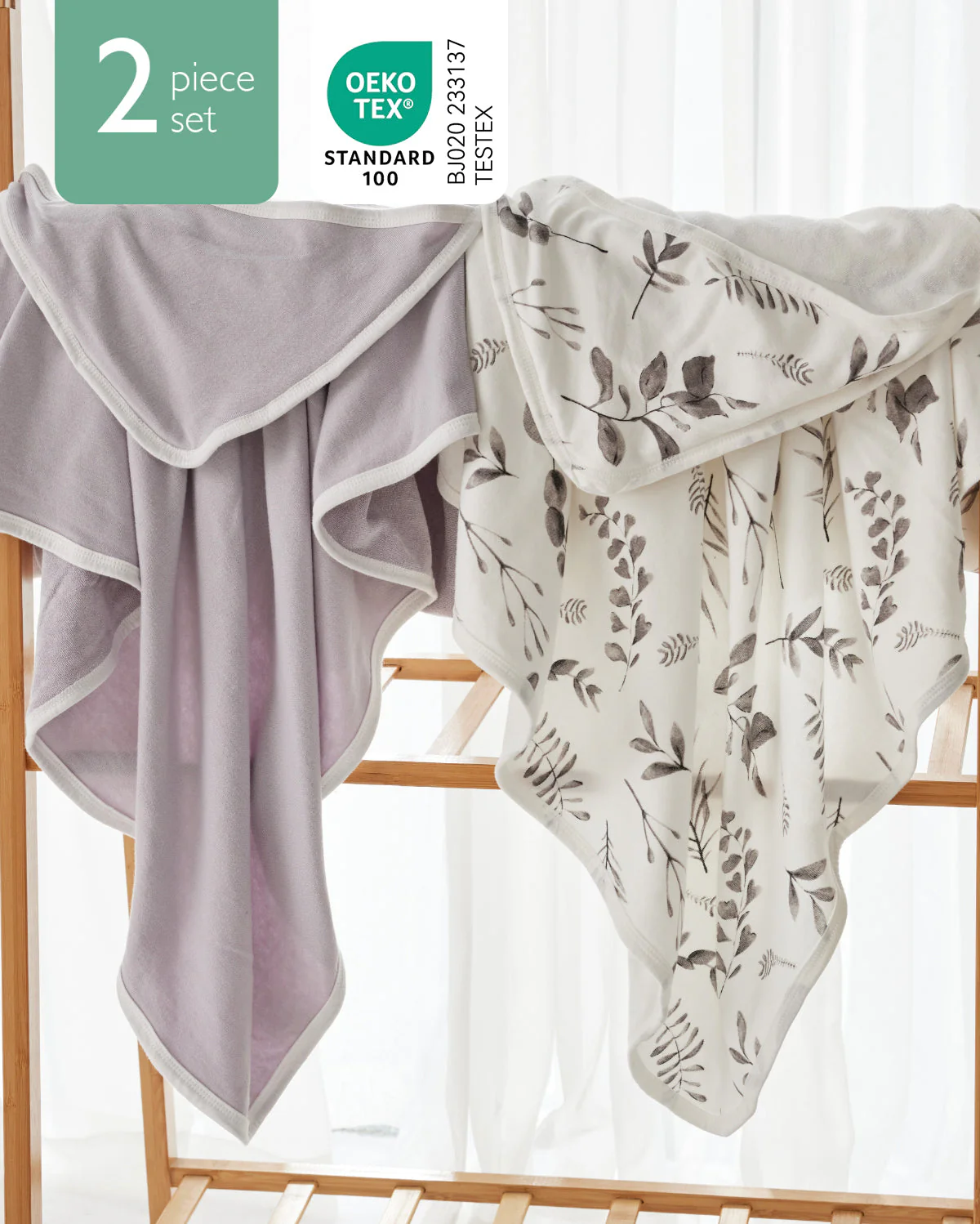Lot de 2 serviettes à capuche pour bébé – Douche Nouveau-né - Image 14