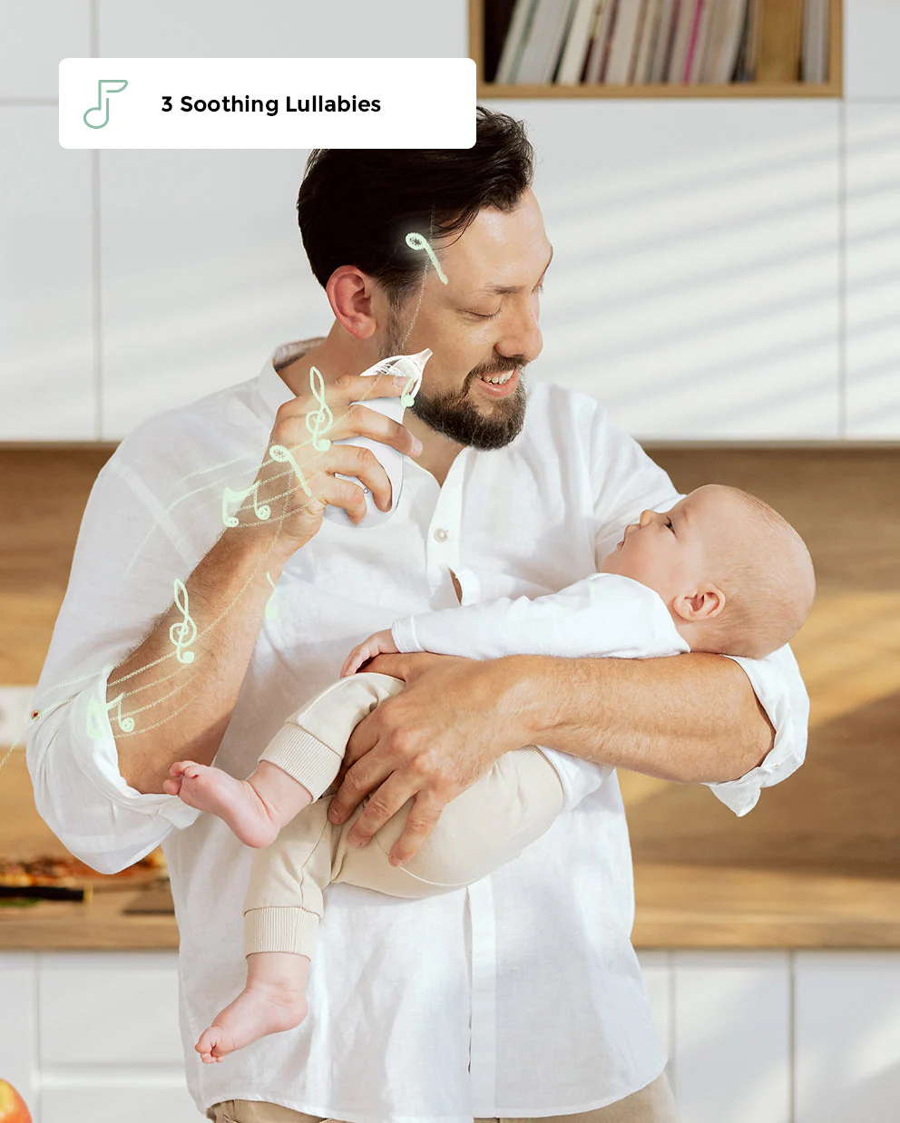 Aspirateur nasal Momcozy pour bébé – Mouche-bébé, longue autonomie des piles - Image 5