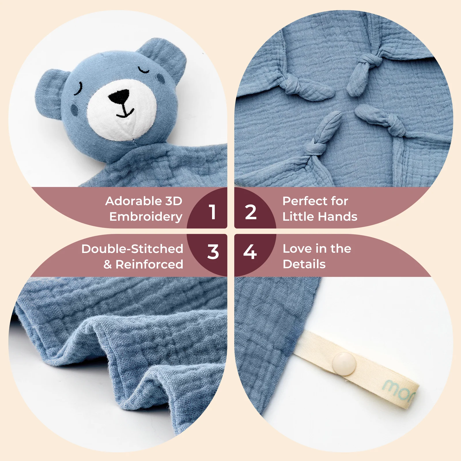 Couverture de sécurité pour bébé Momcozy – Cadeau parfait pour nouveau-né - Image 12