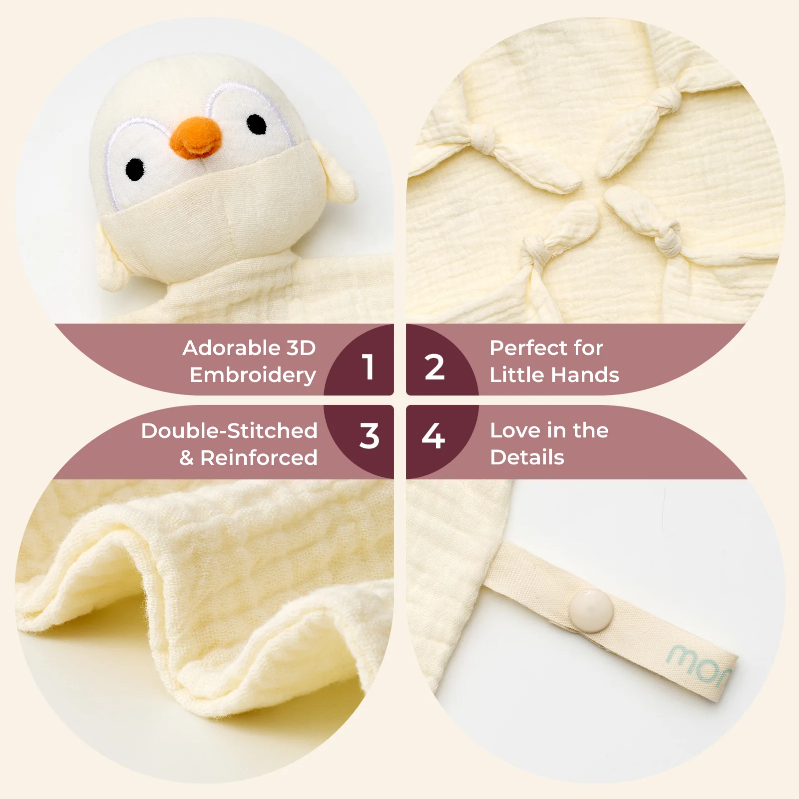 Couverture de sécurité pour bébé Momcozy – Cadeau parfait pour nouveau-né - Image 24