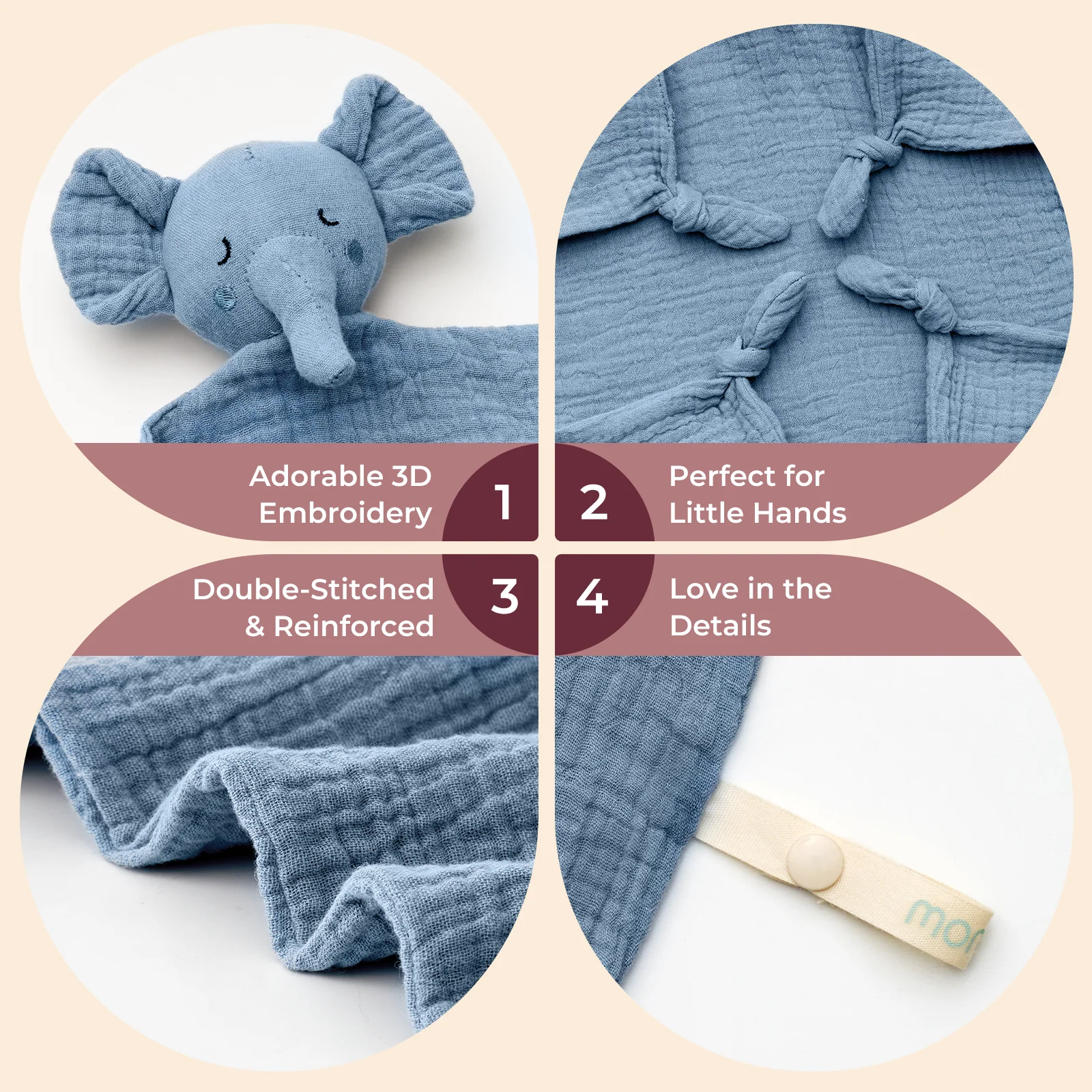 Couverture de sécurité pour bébé Momcozy – Cadeau parfait pour nouveau-né - Image 6