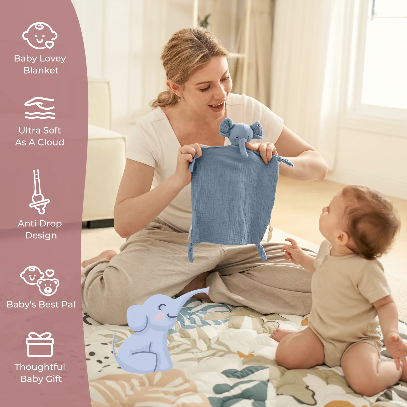 Couverture de sécurité pour bébé Momcozy – Cadeau parfait pour nouveau-né - Image 9