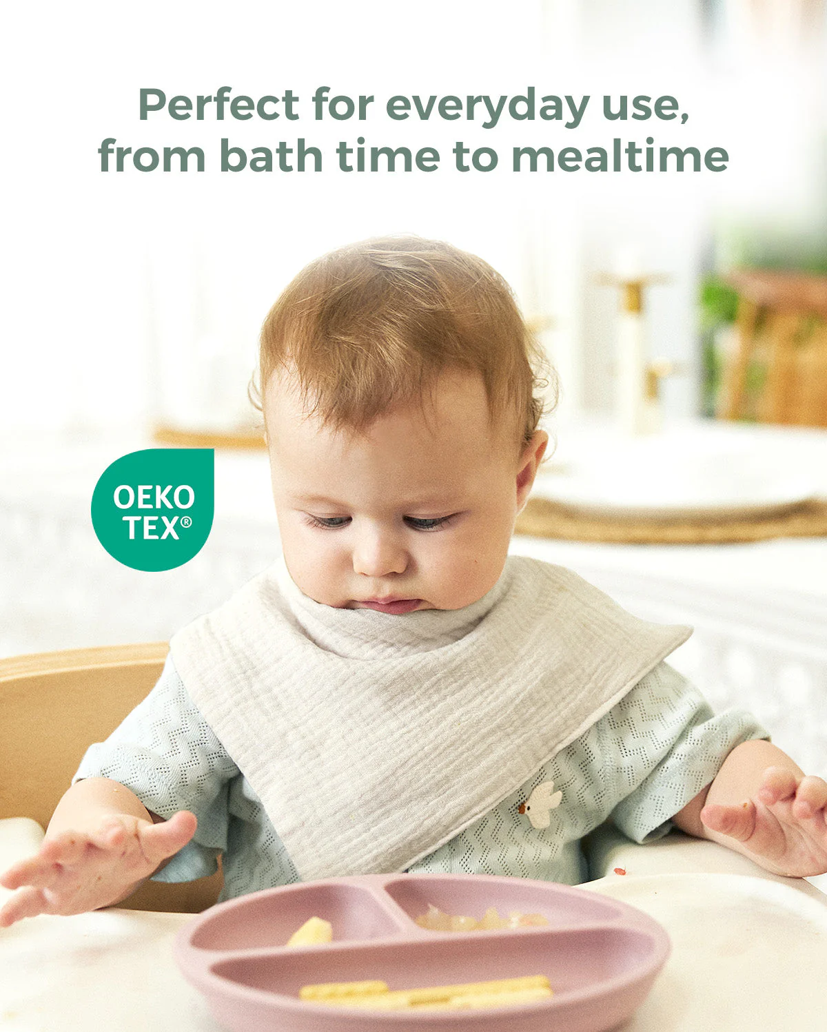 Lingettes pour bébé Momcozy – Coton doux 4 couches, adaptées aux nouveau-nés - Image 12