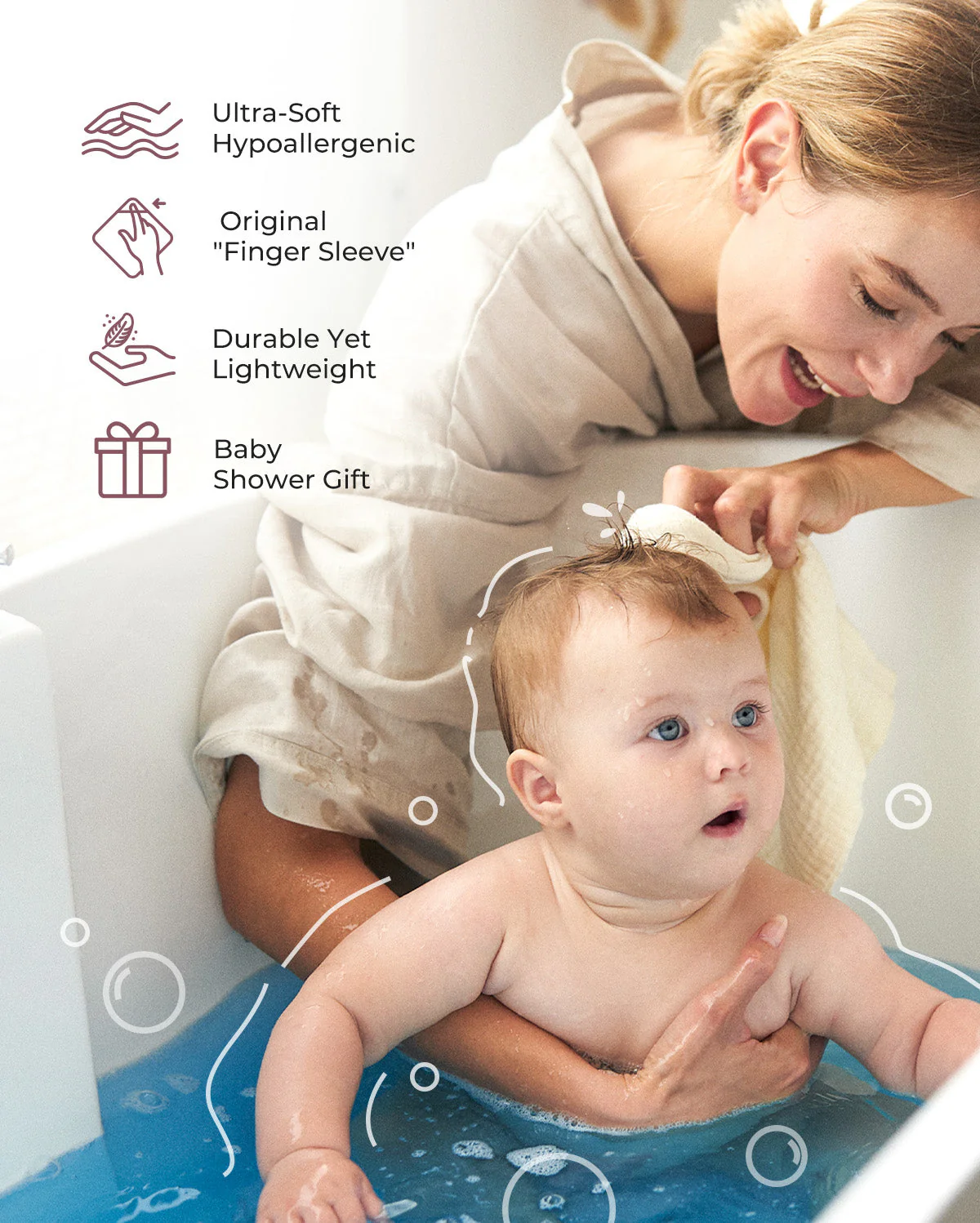 Lingettes pour bébé Momcozy – Coton doux 4 couches, adaptées aux nouveau-nés - Image 18