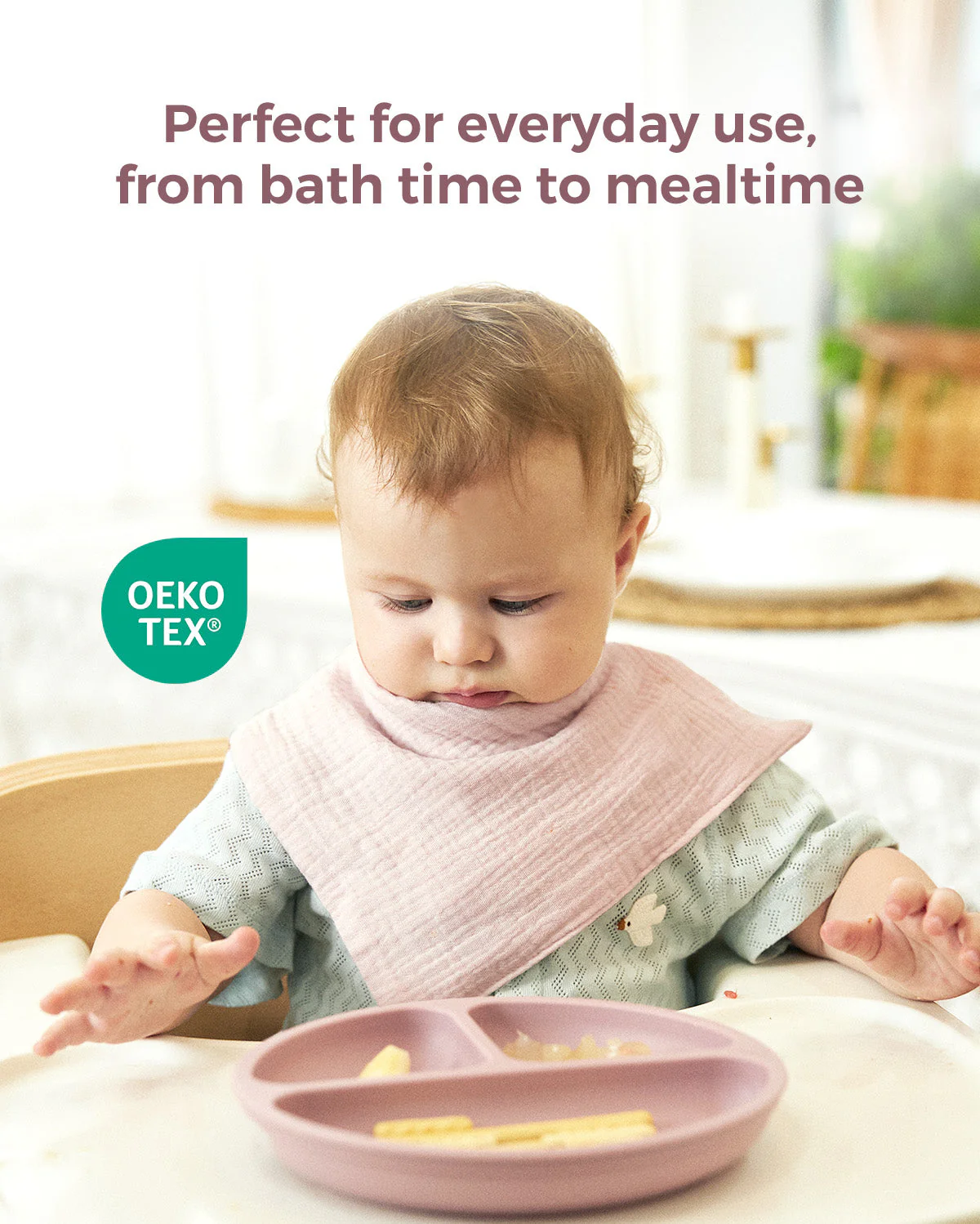 Lingettes pour bébé Momcozy – Coton doux 4 couches, adaptées aux nouveau-nés - Image 19