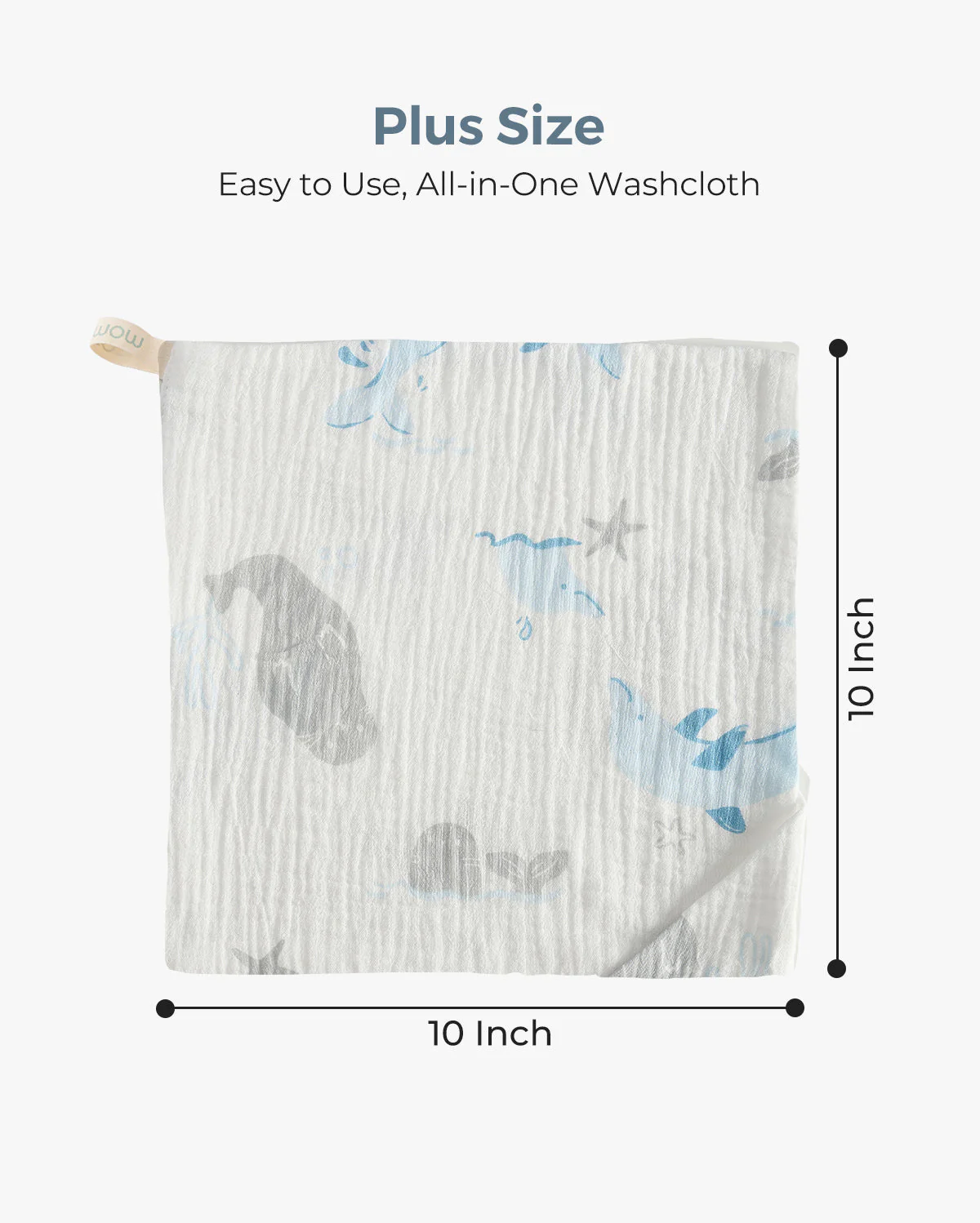 Lingettes pour bébé Momcozy – Coton doux 4 couches, adaptées aux nouveau-nés - Image 8