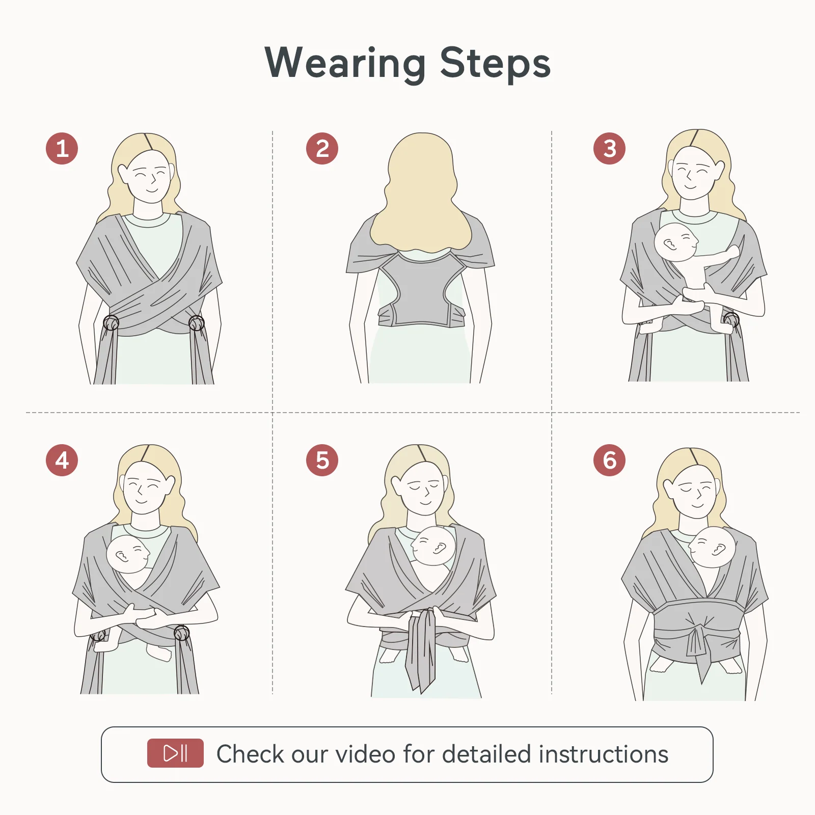 Porte-bébé Momcozy SnapLite Cooling Mesh Wrap - Image 19