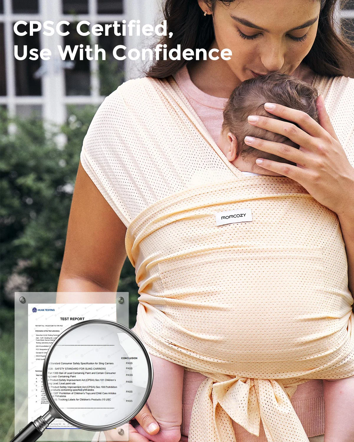 Porte-bébé Momcozy SnapLite Cooling Mesh Wrap - Image 31