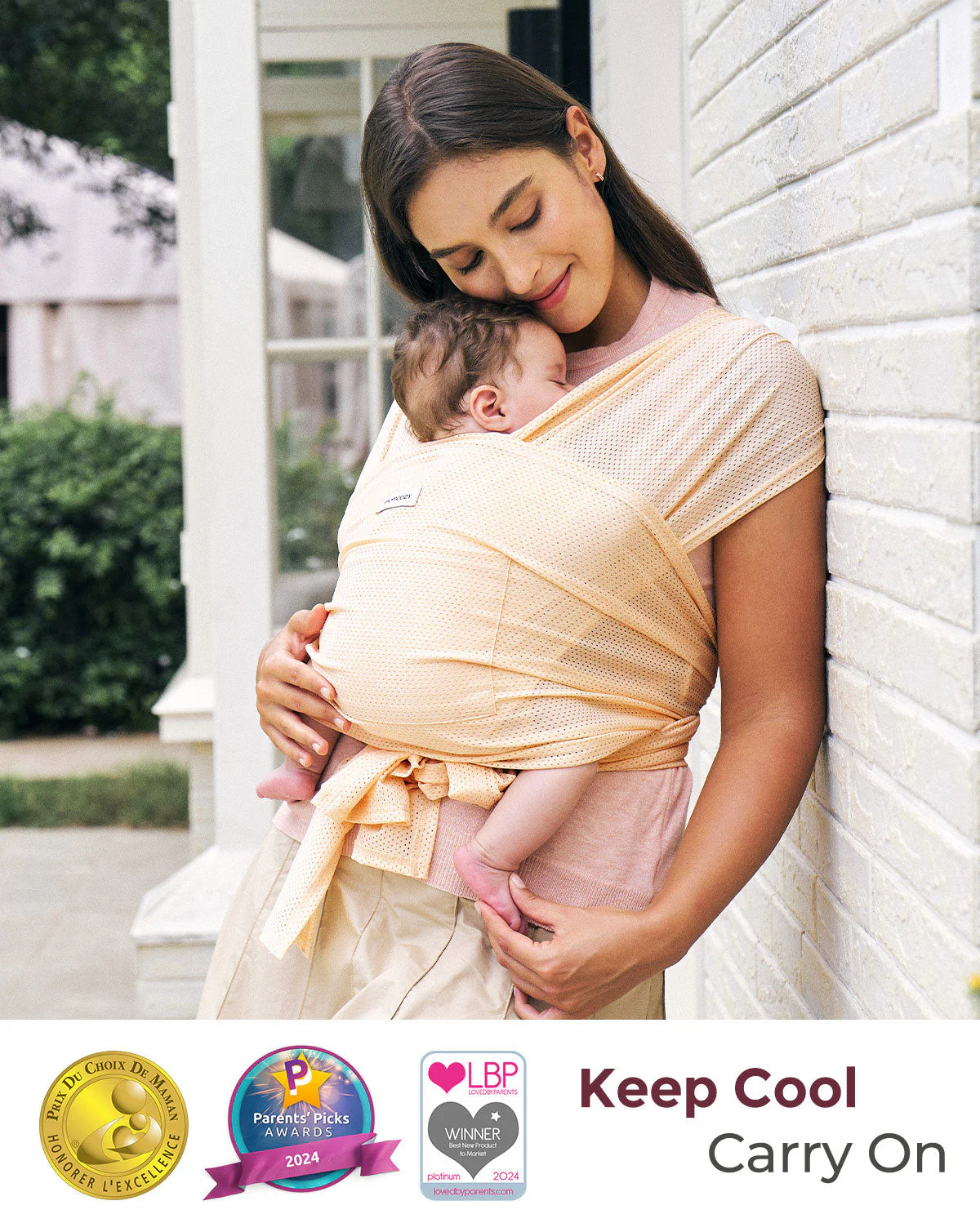 Porte-bébé Momcozy SnapLite Cooling Mesh Wrap - Image 35