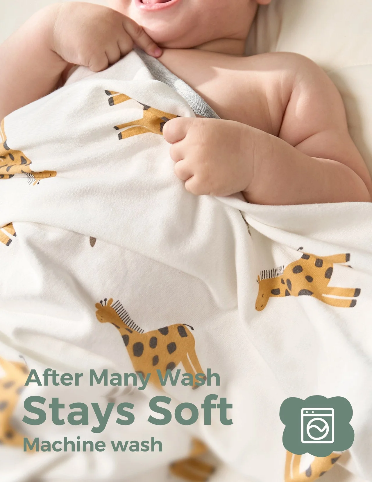 Serviette à capuche pour bébé Momcozy Meilleurs Vœux – Courage - Image 5