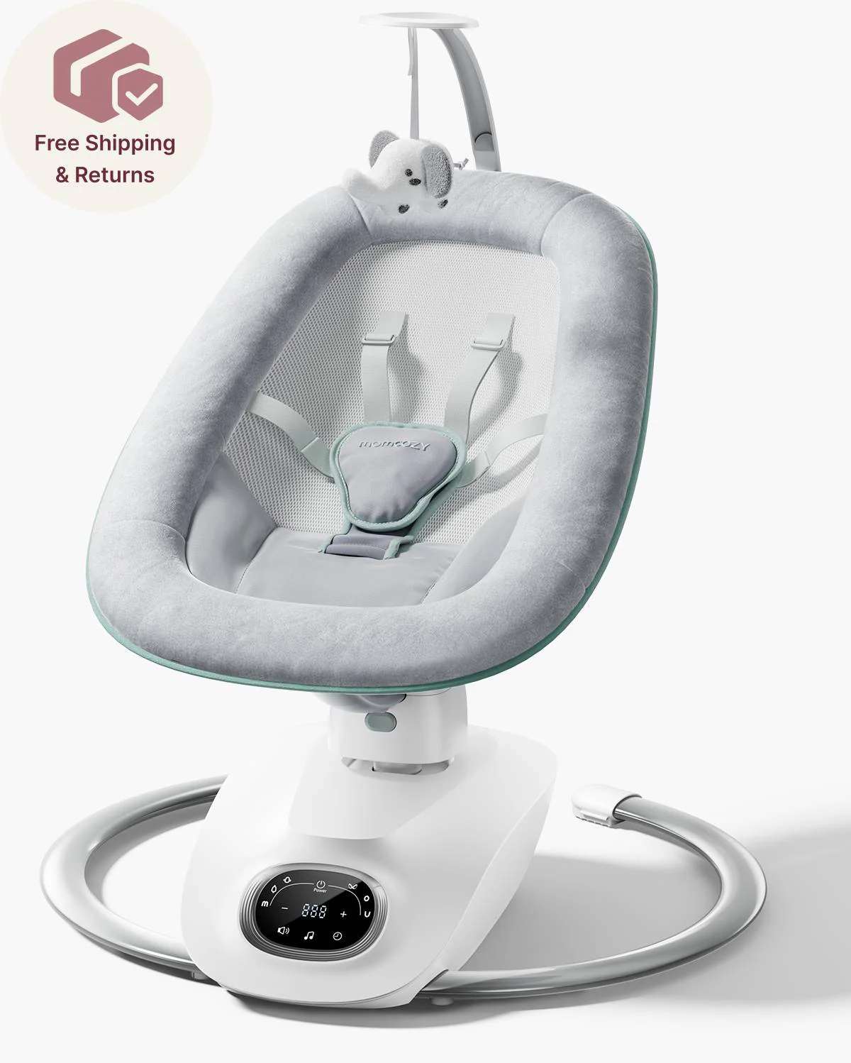 Balancelle Bébé Électrique 3D Momcozy CocoSway – Confort et Apaisement - Image 10