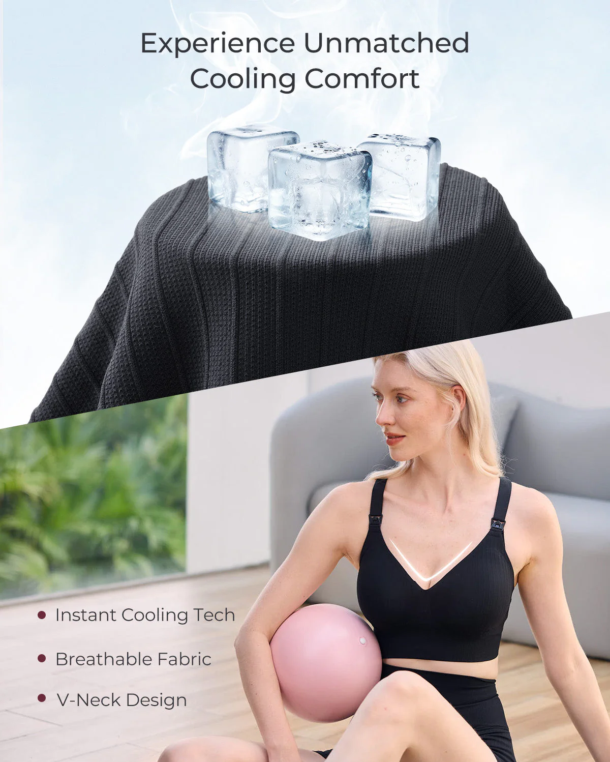 Soutien-gorge de sport d’allaitement CoolFit Momcozy – Dos nageur - Image 16