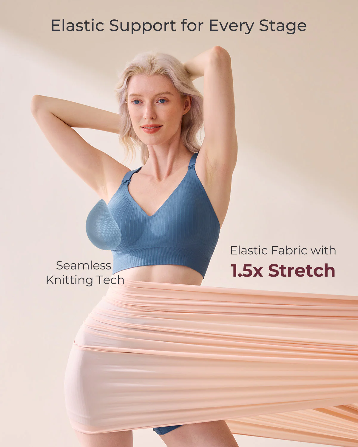 Soutien-gorge de sport d’allaitement CoolFit Momcozy – Dos nageur - Image 23