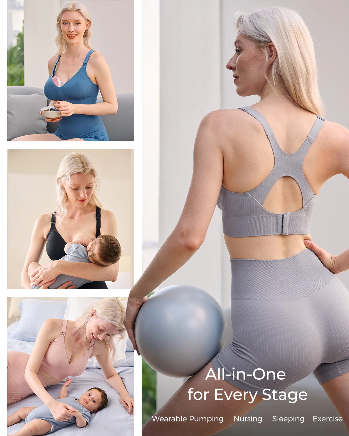 Soutien-gorge de sport d’allaitement CoolFit Momcozy – Dos nageur - Image 26