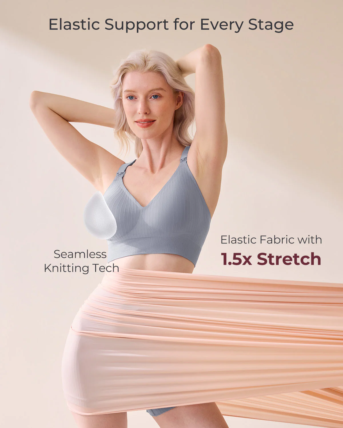 Soutien-gorge de sport d’allaitement CoolFit Momcozy – Dos nageur - Image 33