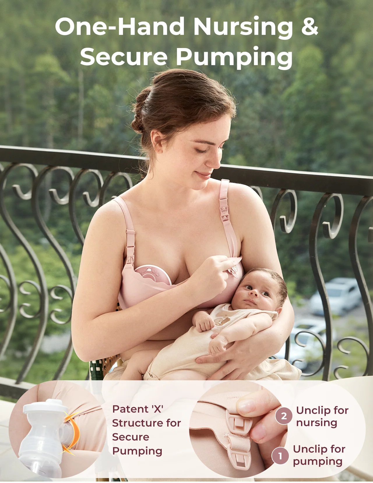 Soutien-Gorge d’Allaitement et de Tirage Mains Libres Rafraîchissant Momcozy - Image 7