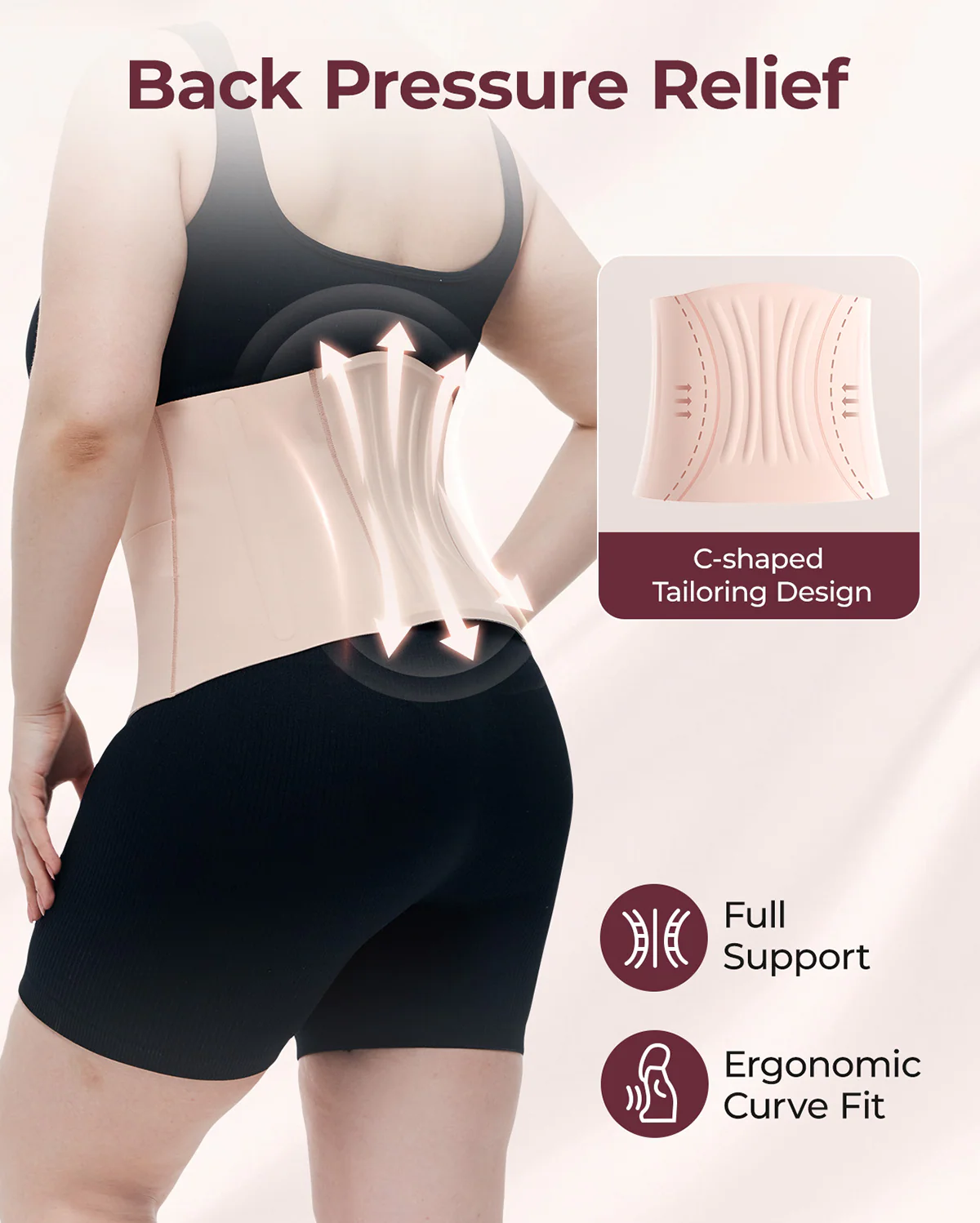 Pack Récupération Post-Partum : Ceinture de maintien Ergonest et ceinture abdominale post-partum Petite - Image 12