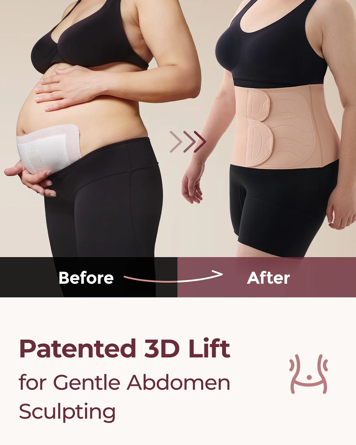 Pack Récupération Post-Partum : Ceinture de maintien Ergonest et ceinture abdominale post-partum Petite - Image 9