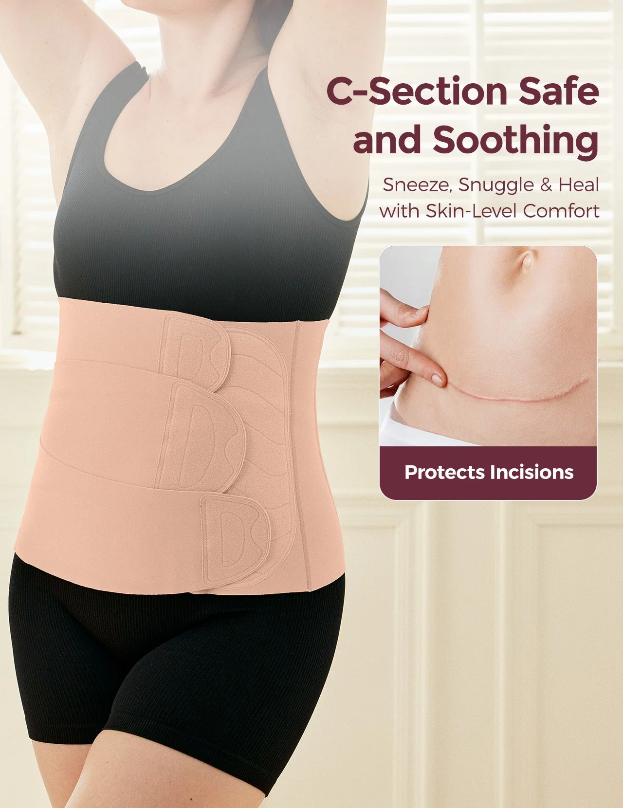 Ceinture post-partum Momcozy – Confort et maintien optimal du ventre - Image 62