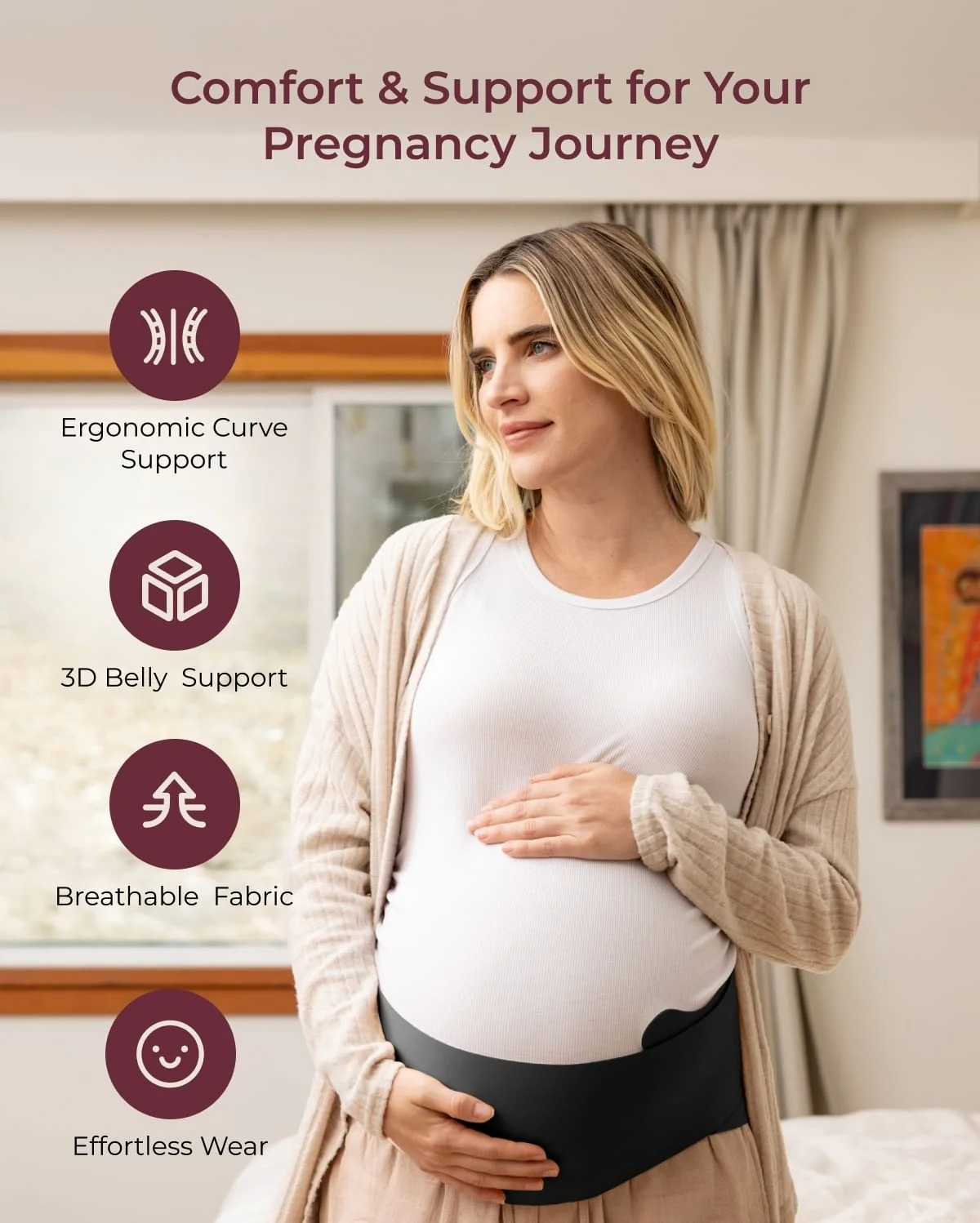 One-Piece – Ceinture de maternité Maternova Momcozy - Image 5