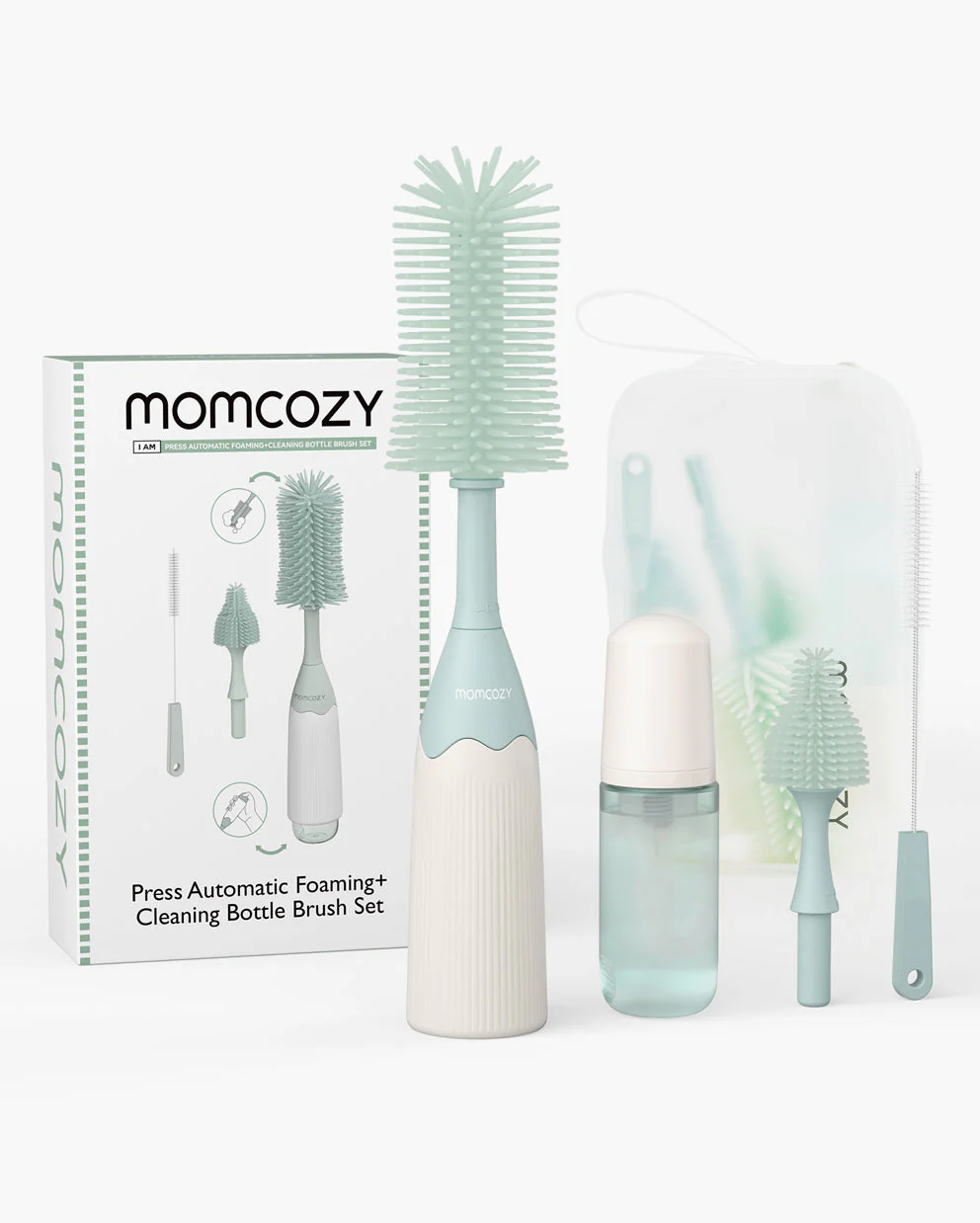 Kit de brosse à biberon Momcozy Innovative Push-Press Design - Image 14