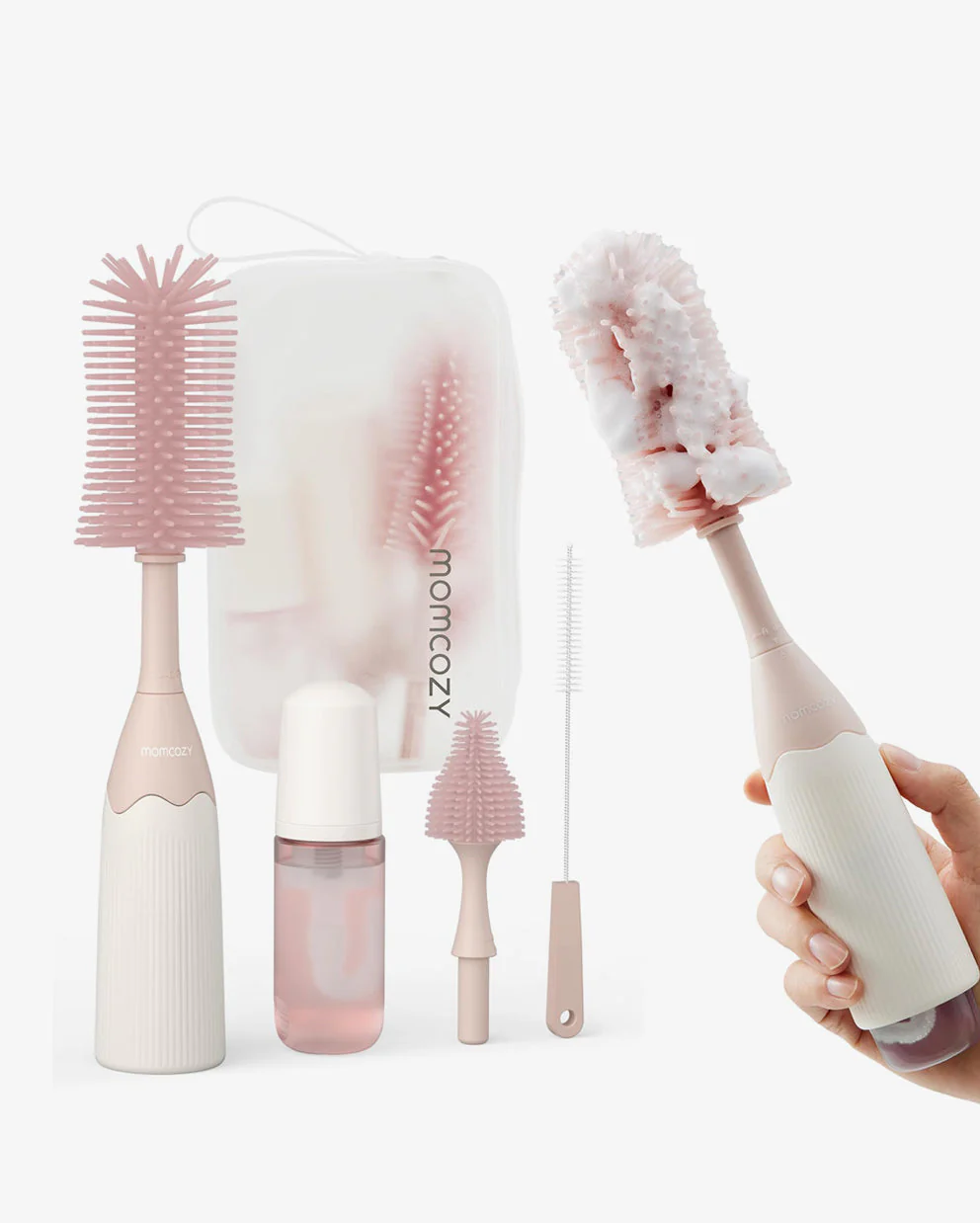 Kit de brosse à biberon Momcozy Innovative Push-Press Design - Image 17