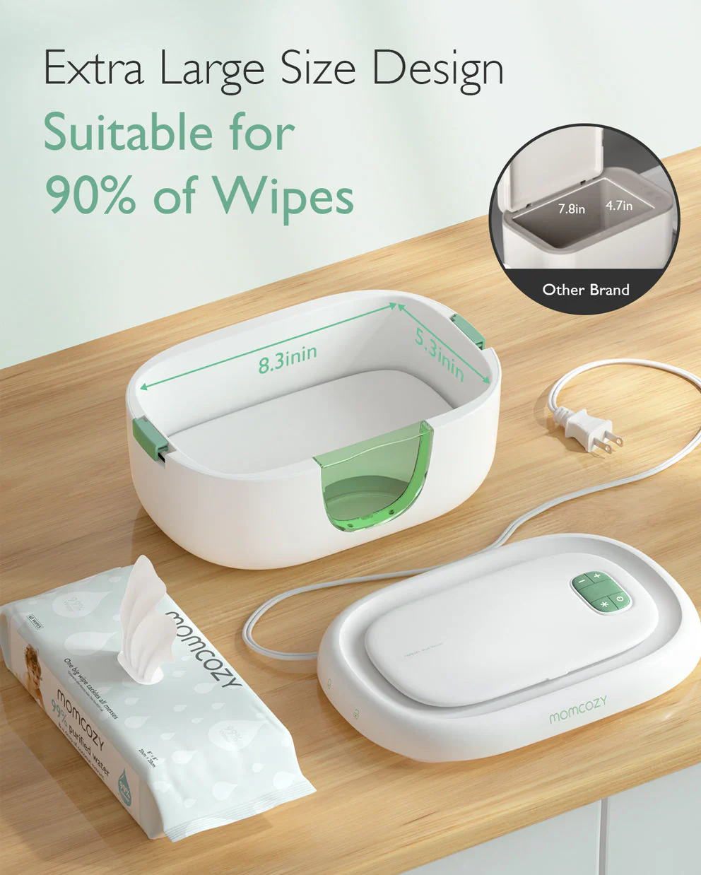 Chauffe-lingettes pour bébé grande capacité Momcozy - Image 6