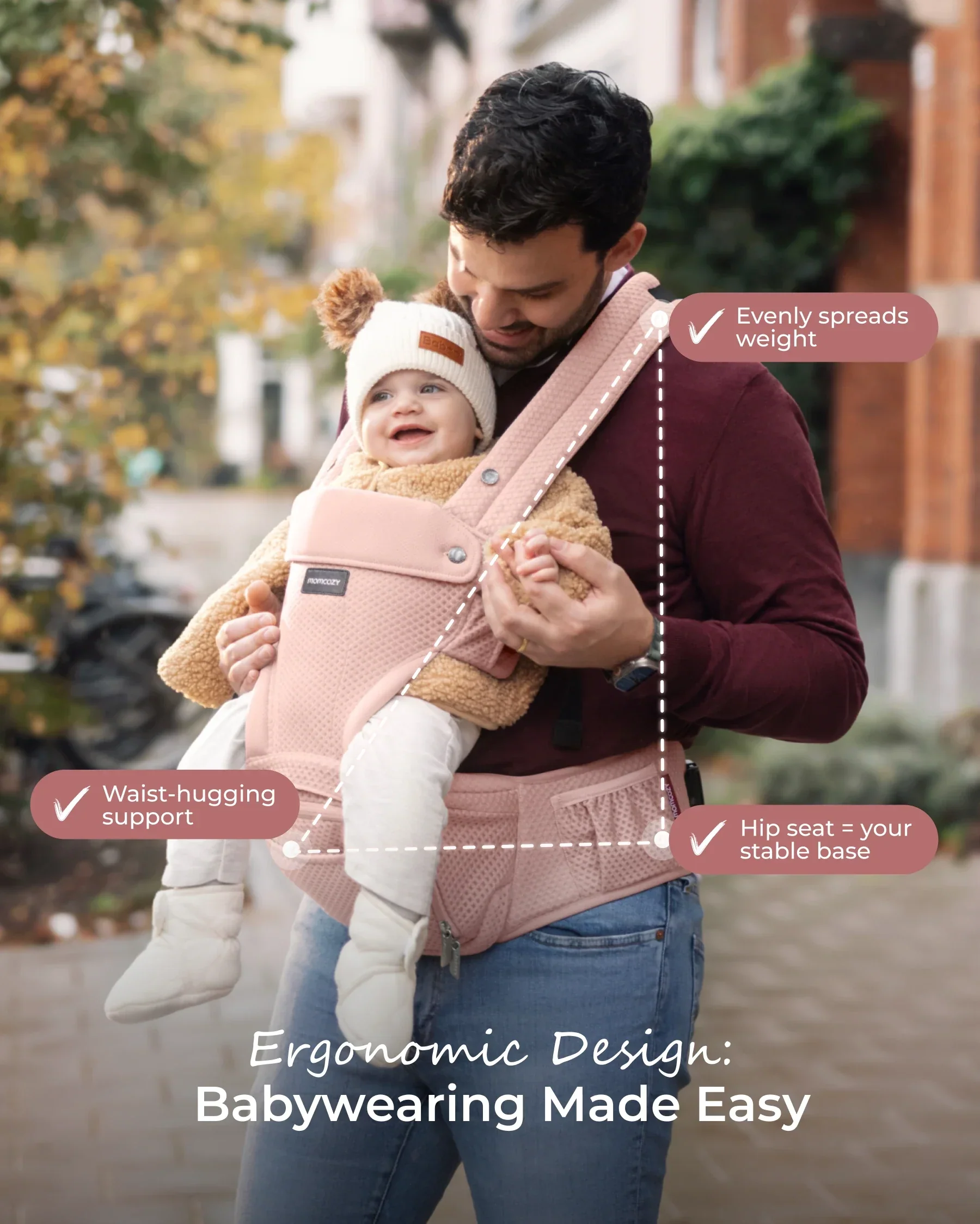 Porte-bébé Momcozy Move2Fit Hip - Image 18
