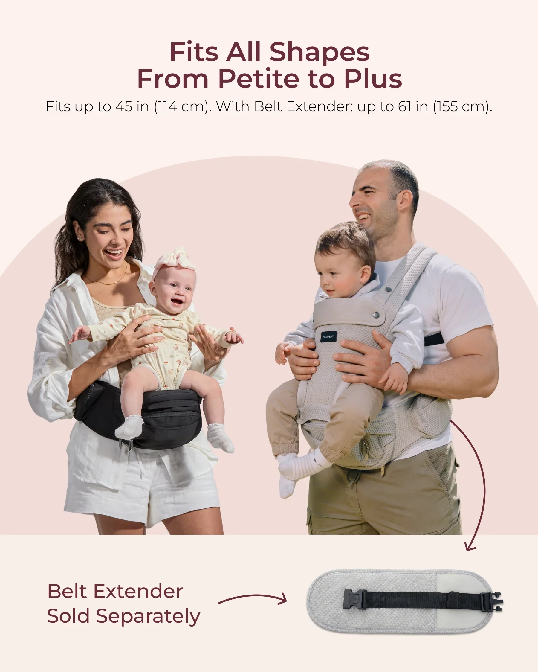 Porte-bébé Momcozy Move2Fit Hip - Image 25