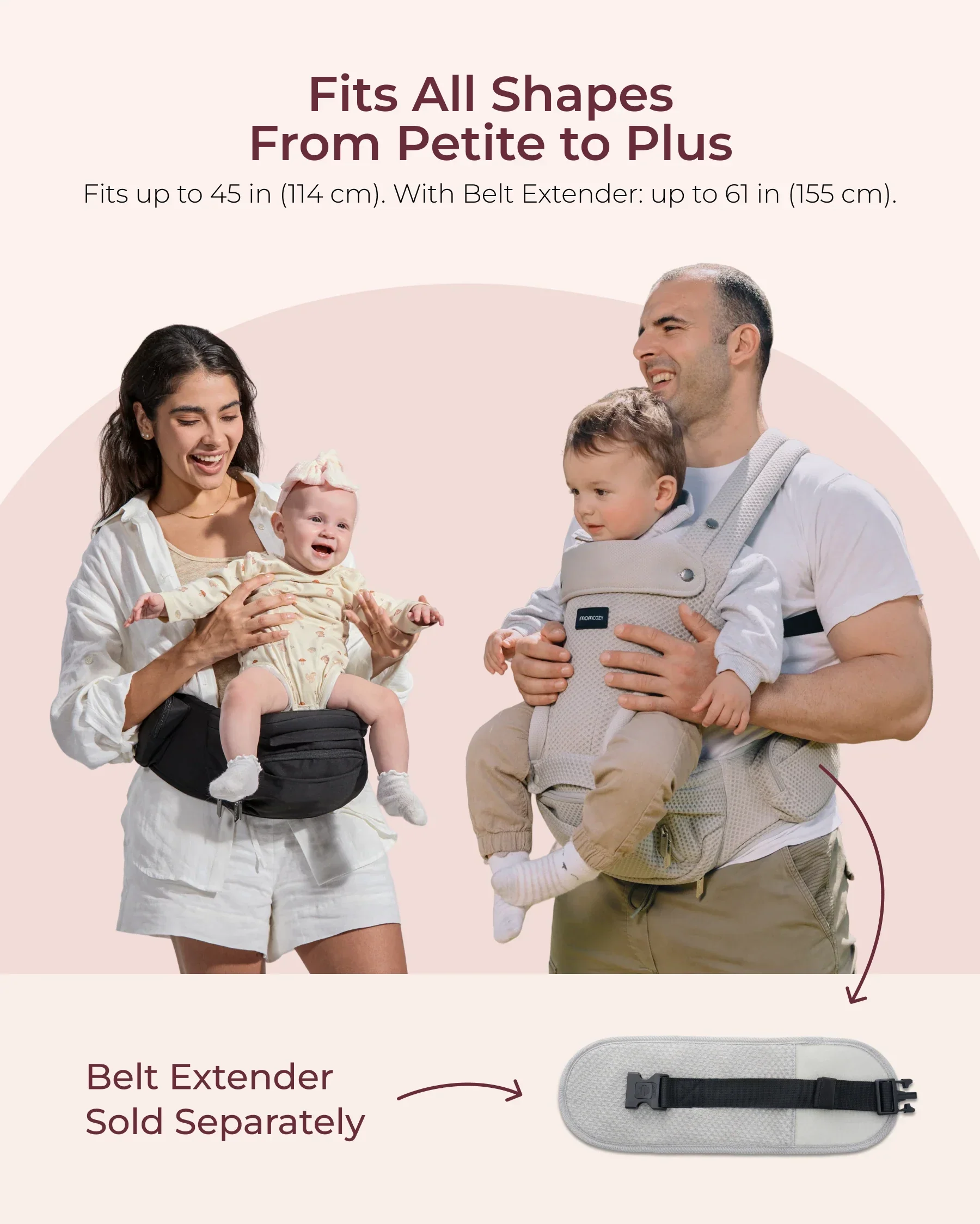 Porte-bébé Momcozy Move2Fit Hip - Image 8