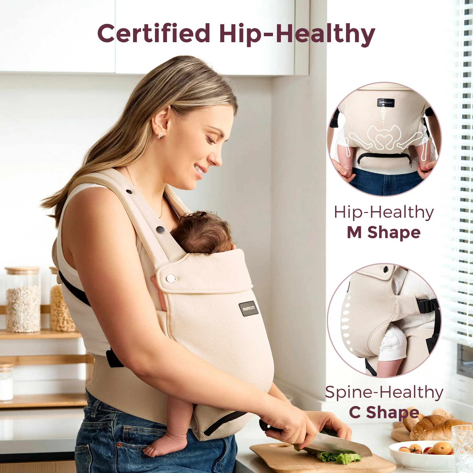 Porte-bébé nouveau-né Momcozy WeeSnug - Image 5