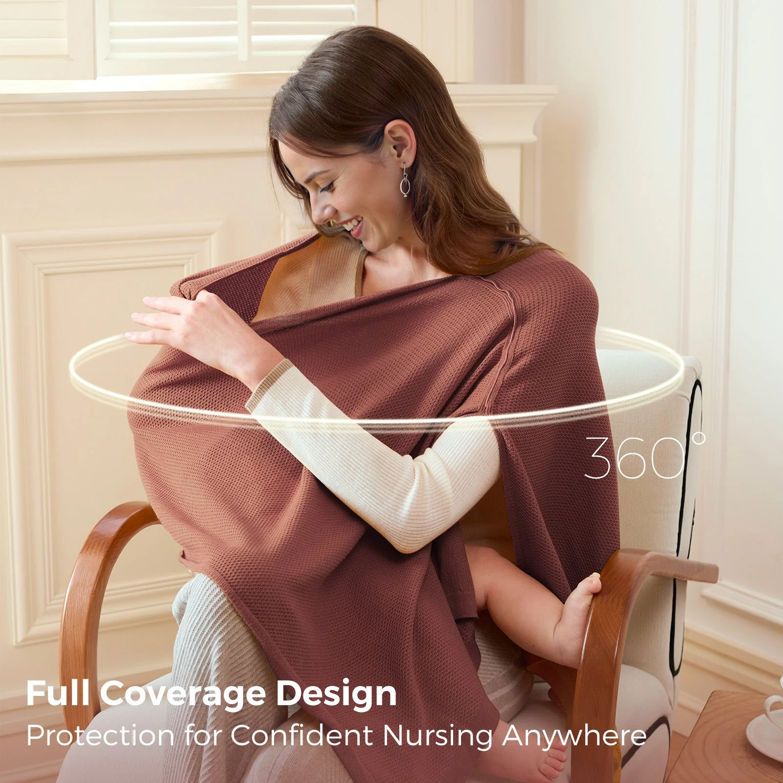 Couverture d'allaitement Momcozy - Poncho d'intimité doux, respirant et à usages multiples - Image 11