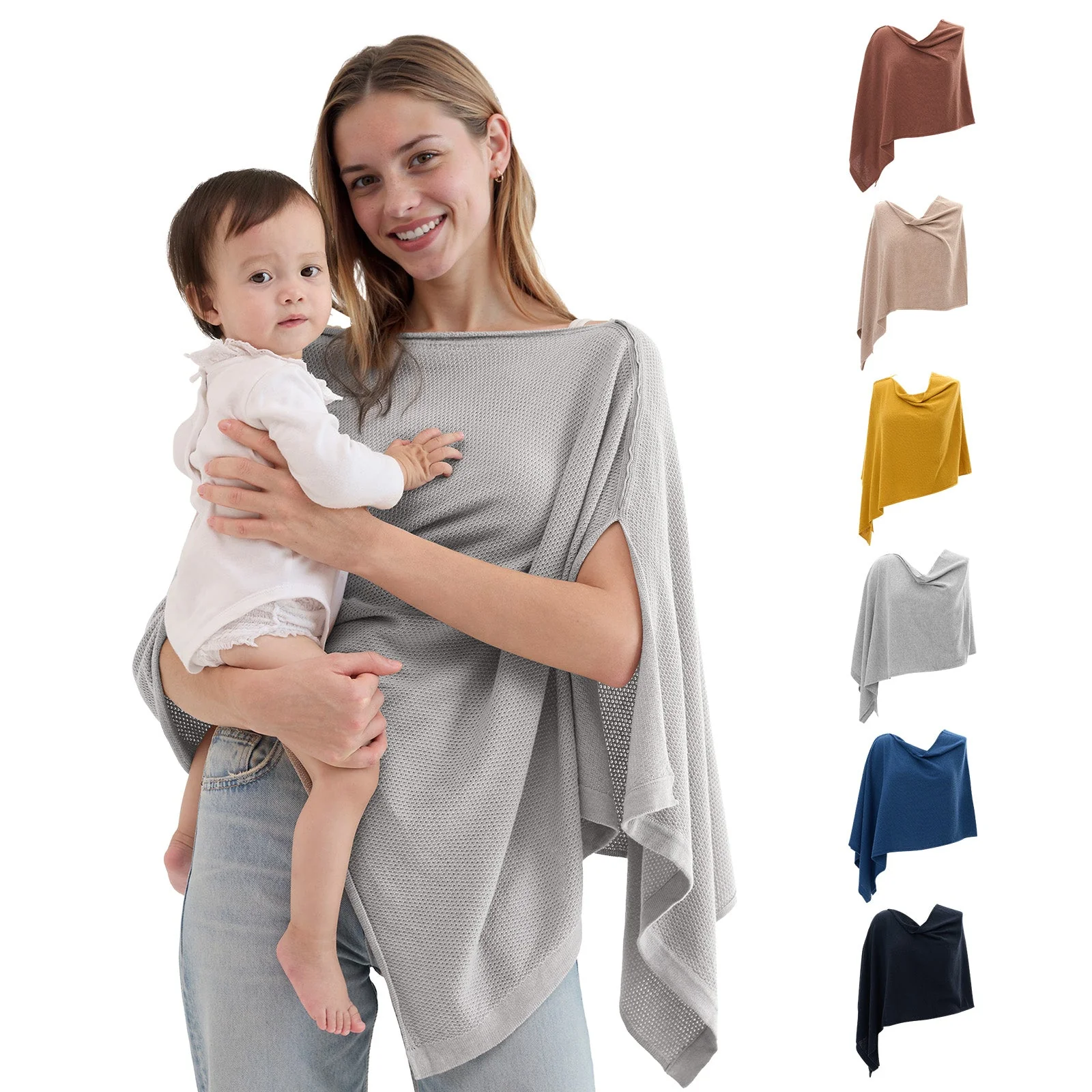 Couverture d'allaitement Momcozy - Poncho d'intimité doux, respirant et à usages multiples - Image 15