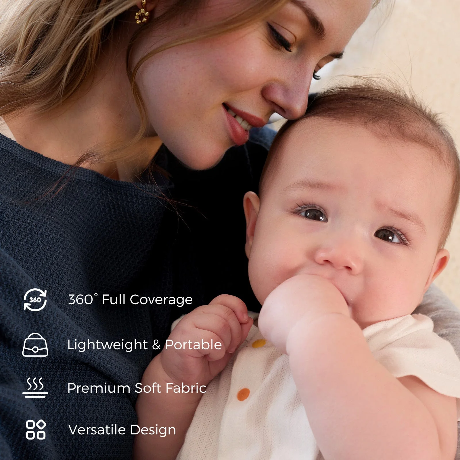 Couverture d'allaitement Momcozy - Poncho d'intimité doux, respirant et à usages multiples - Image 25